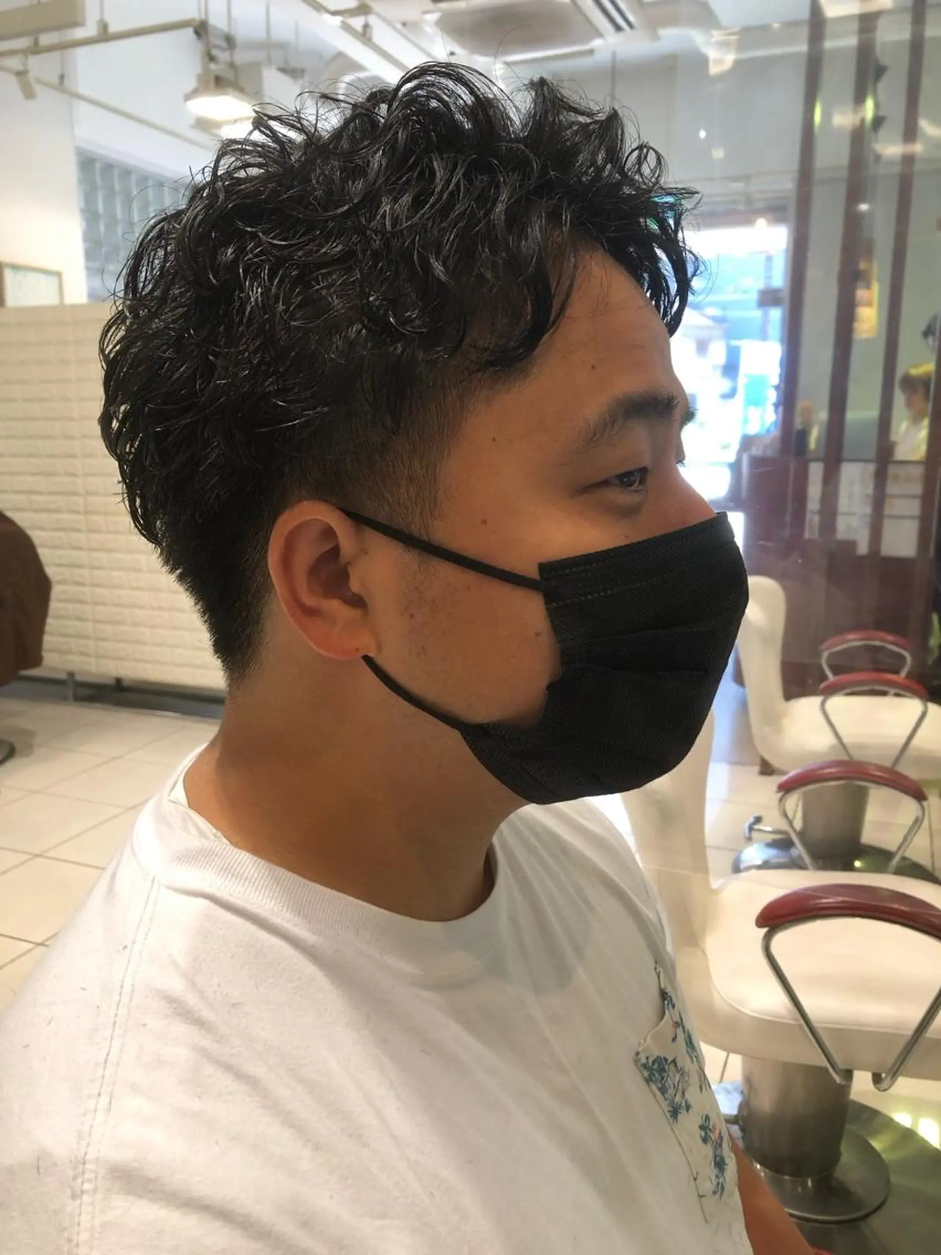 メンズ カット パーマ 田邉 知樹のヘアスタイル