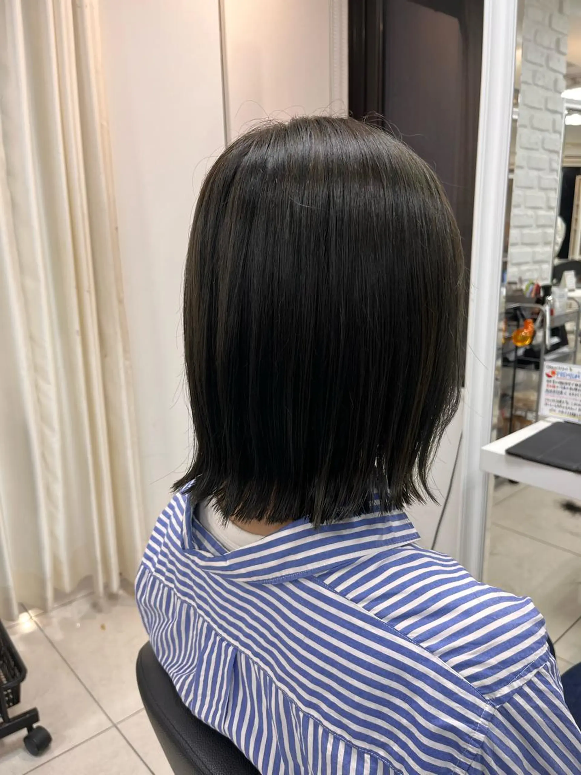 ミディアム カラー グレージュ オリーブグレージュ オリーブグレー 【メンズ縮毛矯正/ Ryokaのヘアスタイル