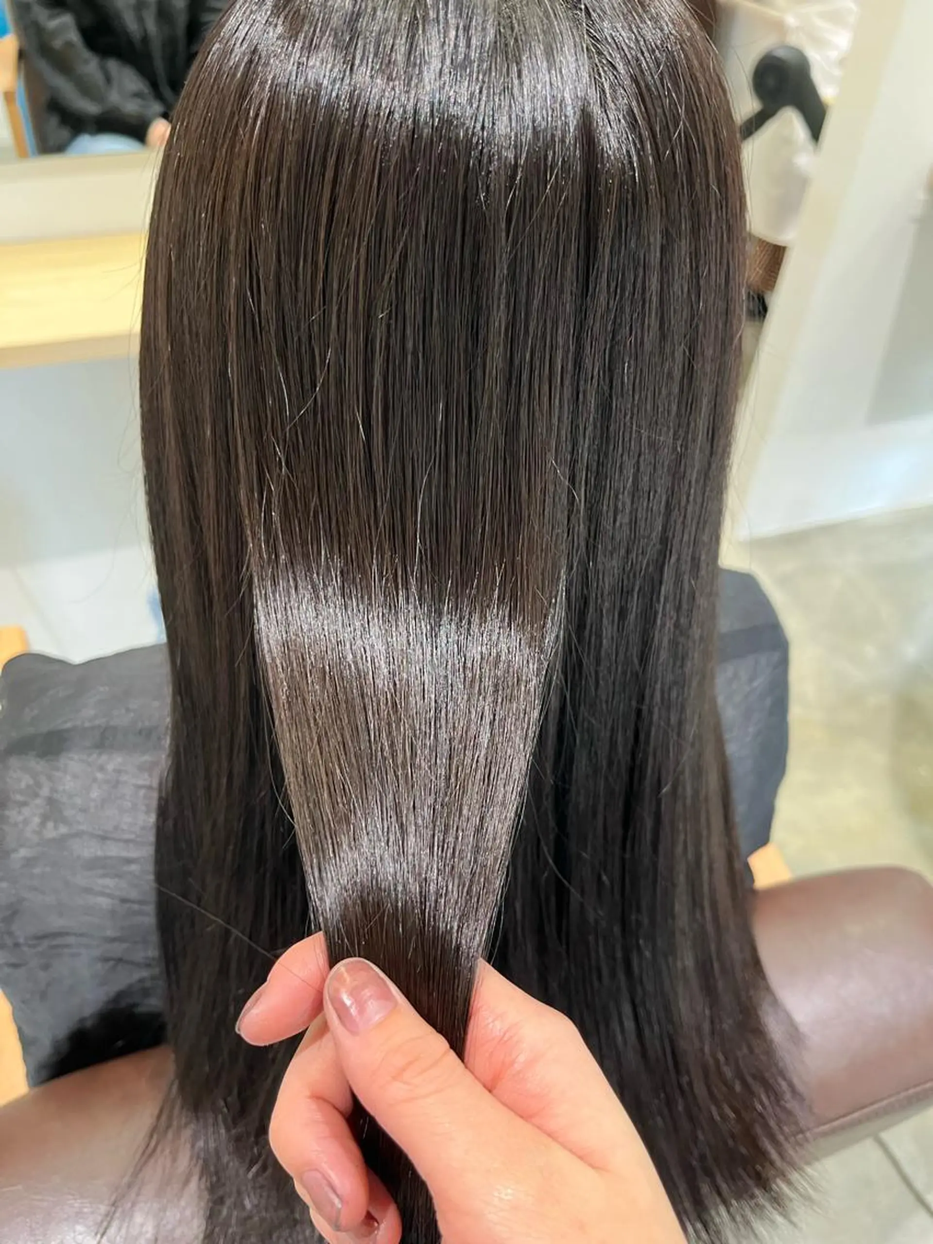 セミロング カラー アッシュ ベージュカラー ブリーチ ケアブリーチ ダブルカラー 🌼あんなtrend color🌼のヘアスタイル