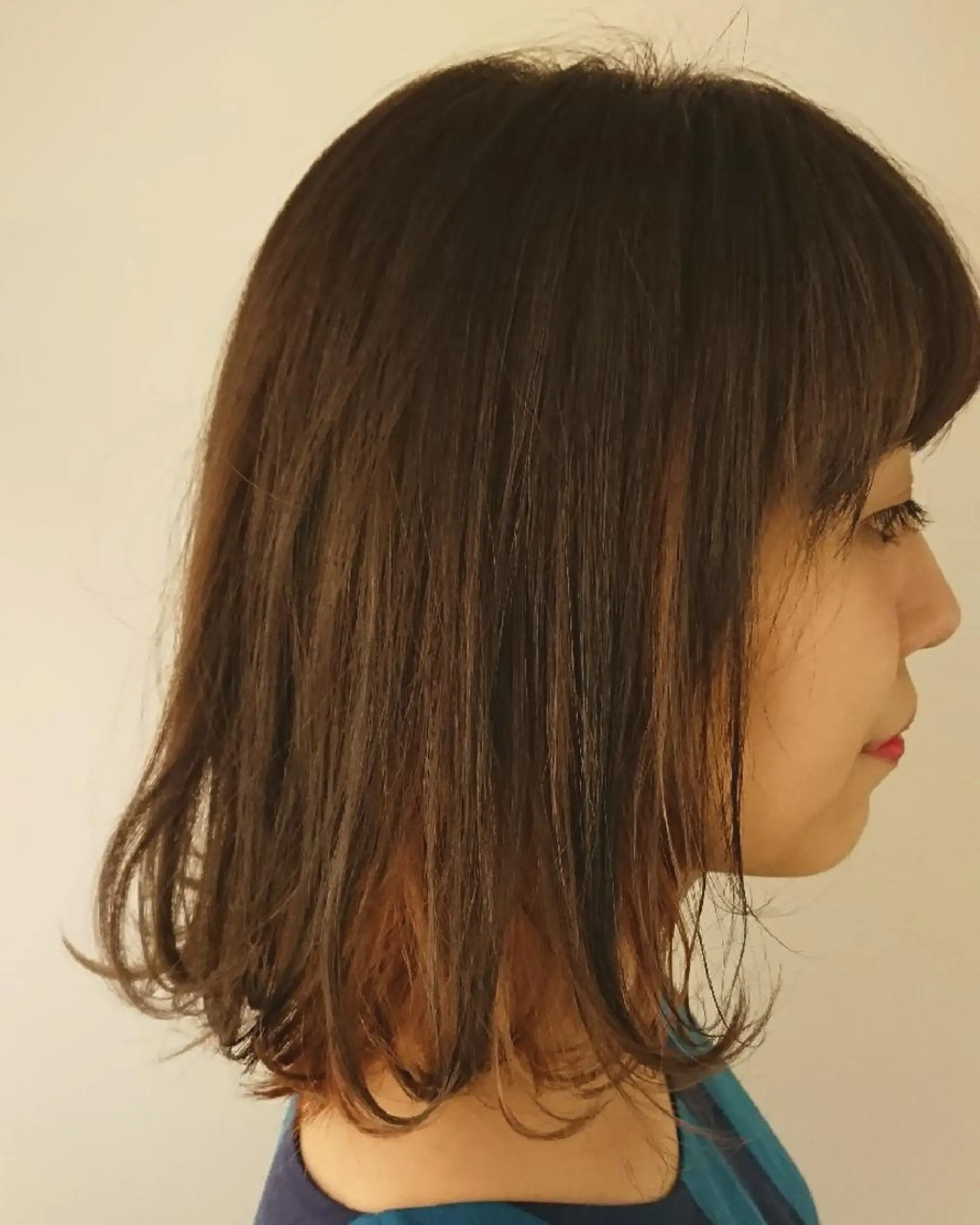 ミディアム カラー ベージュカラー インナーカラー オレンジ オレンジベージュ coii コイ【原宿/表参道】のヘアスタイル