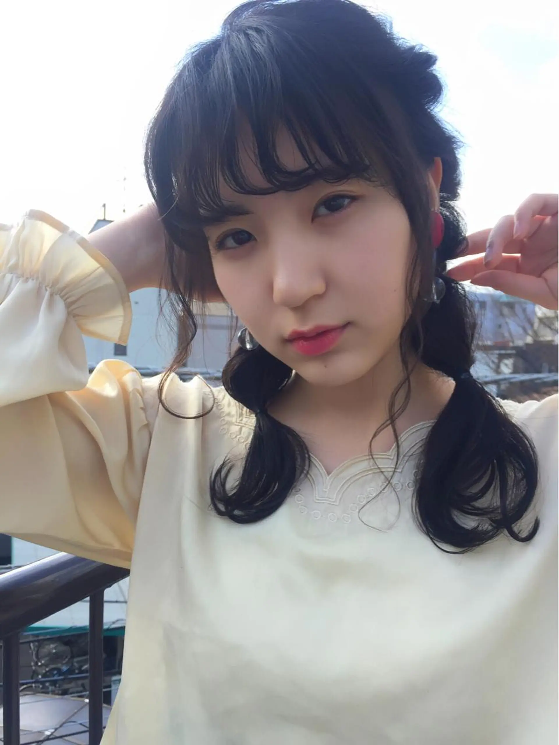 カラー ヘアアレンジ 簡単アレンジ 齋藤 咲のヘアスタイル