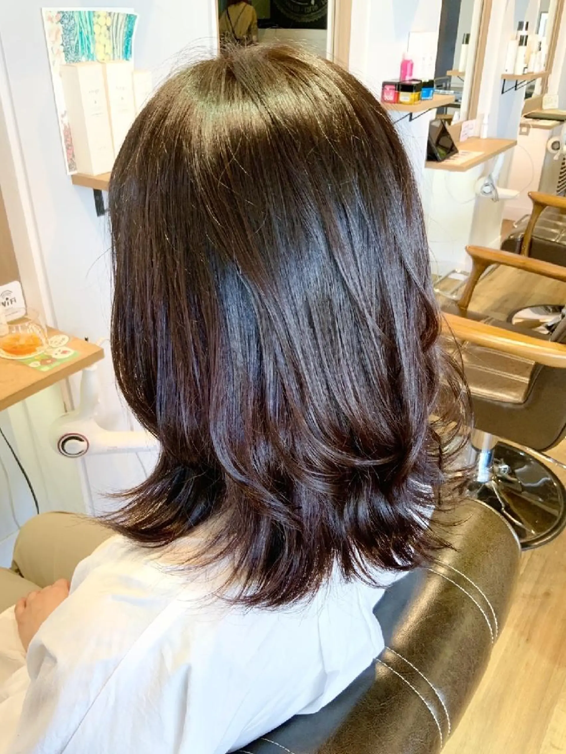 カラー ブラウンカラー オレンジ カット ヘアカラー トリートメント 堀 望美のヘアスタイル