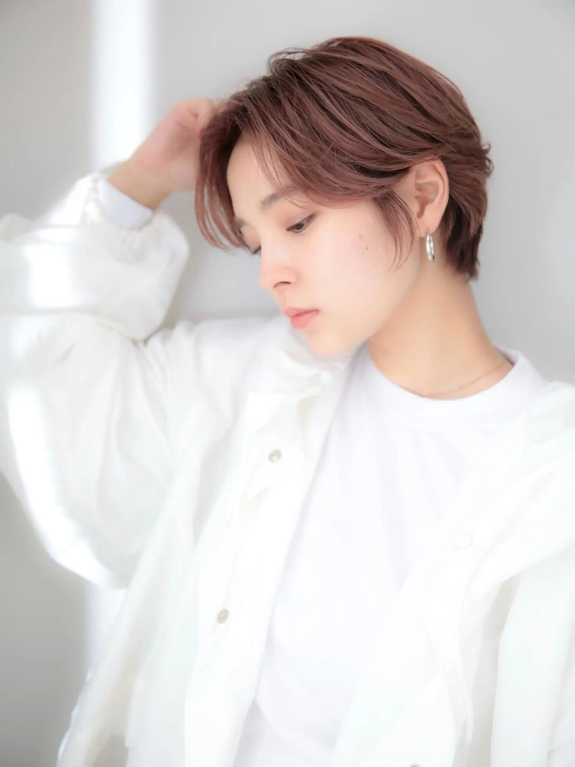 ショート カラー レイヤーカット✂️ 横浜No1♡下鳥翔子のヘアスタイル