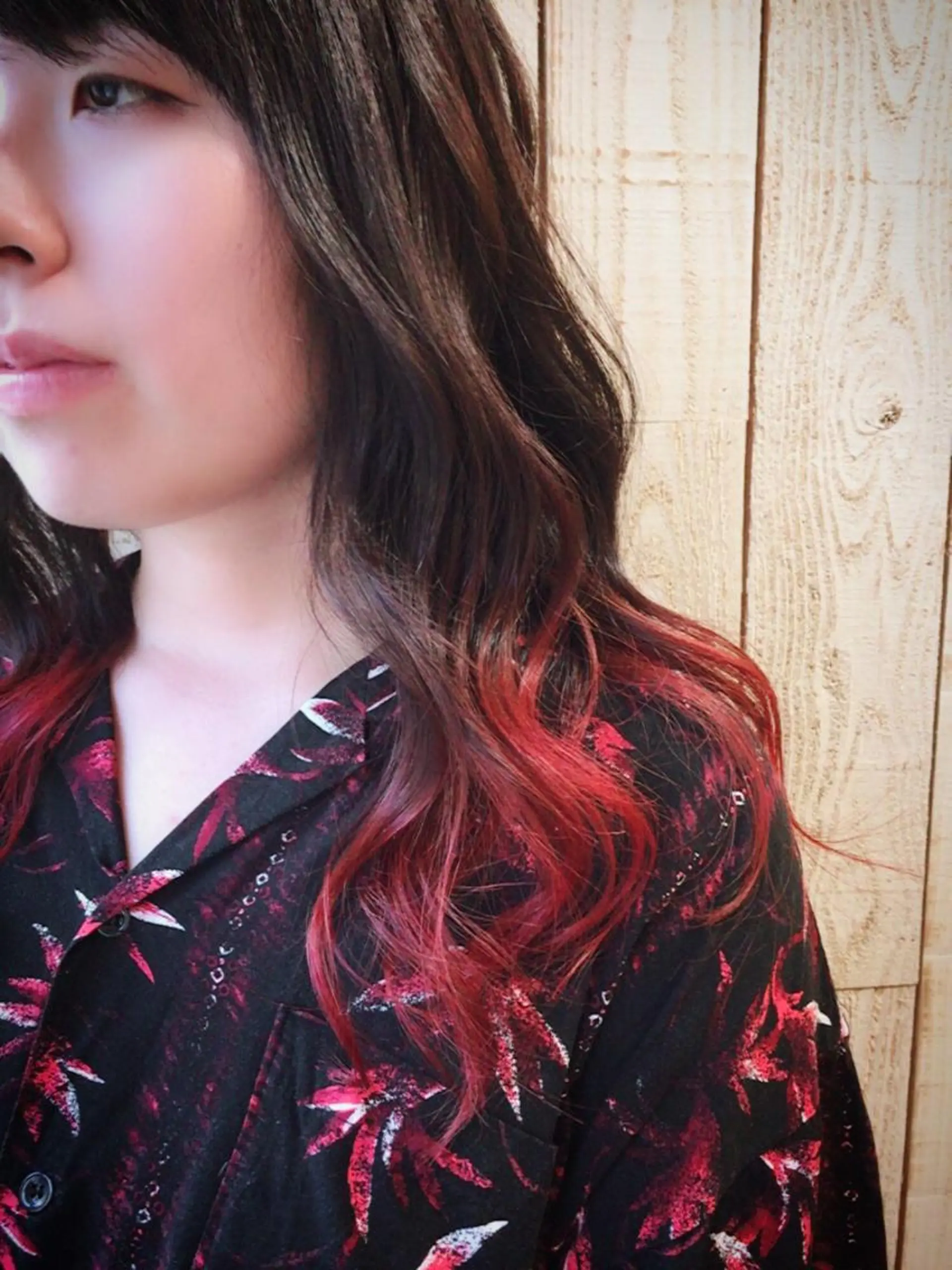 セミロング カラー 透明感/ 美髪矯正/田中恭のヘアスタイル