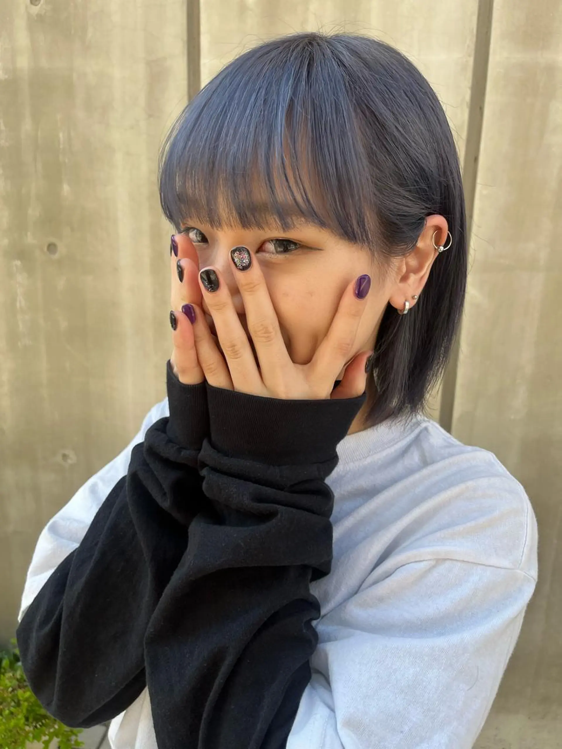 カラー ブルーカラー ブルーラベンダー ラベンダーカラー 🟣niw SHUNNA🟣のヘアスタイル