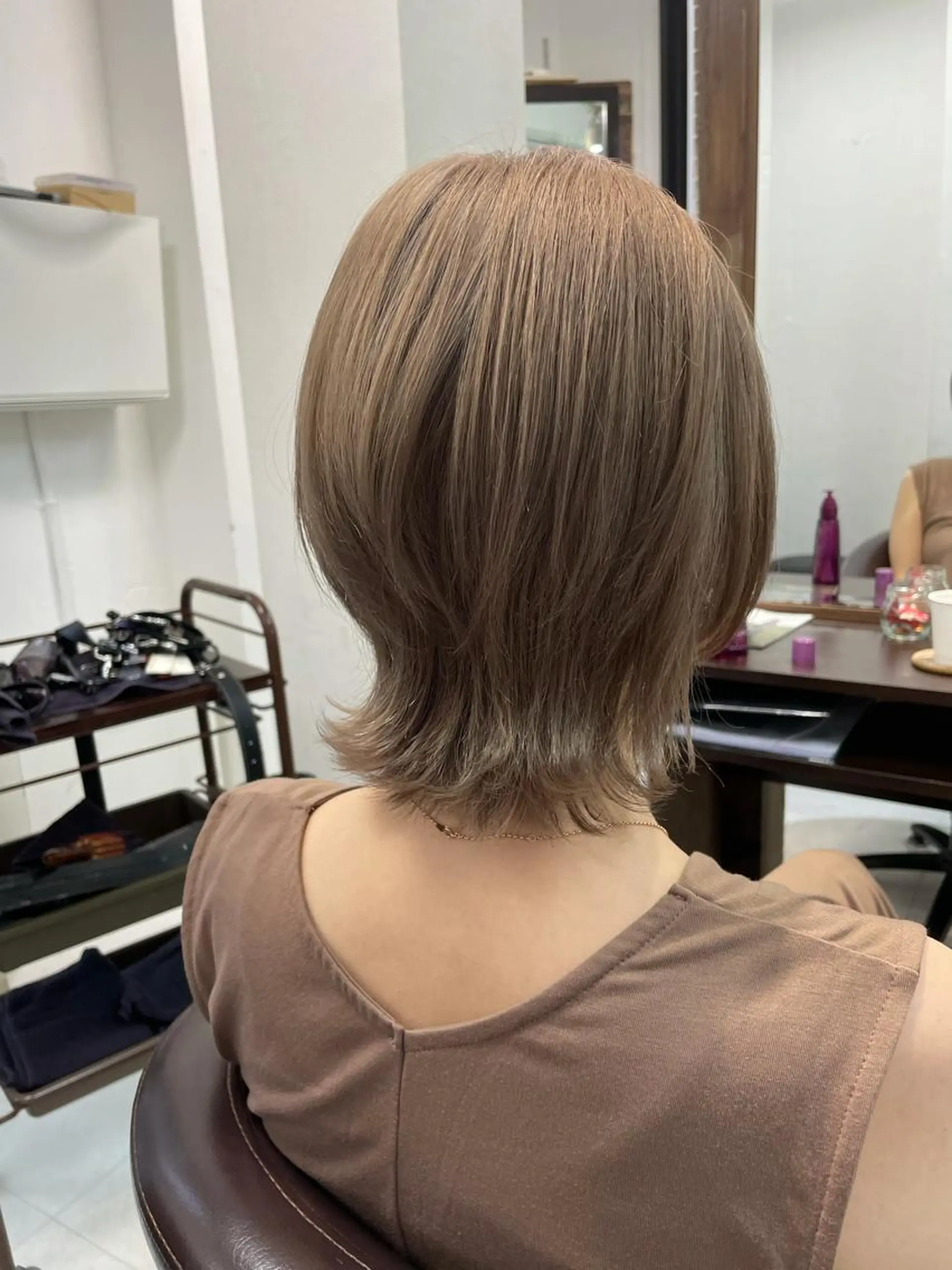 ショート カラー ヘアアレンジ アッシュ アッシュグレー アッシュグレージュ バレイヤージュ ミストバング ヘアカラー トリートメント 似合わせヘア💎 Ÿutóのヘアスタイル