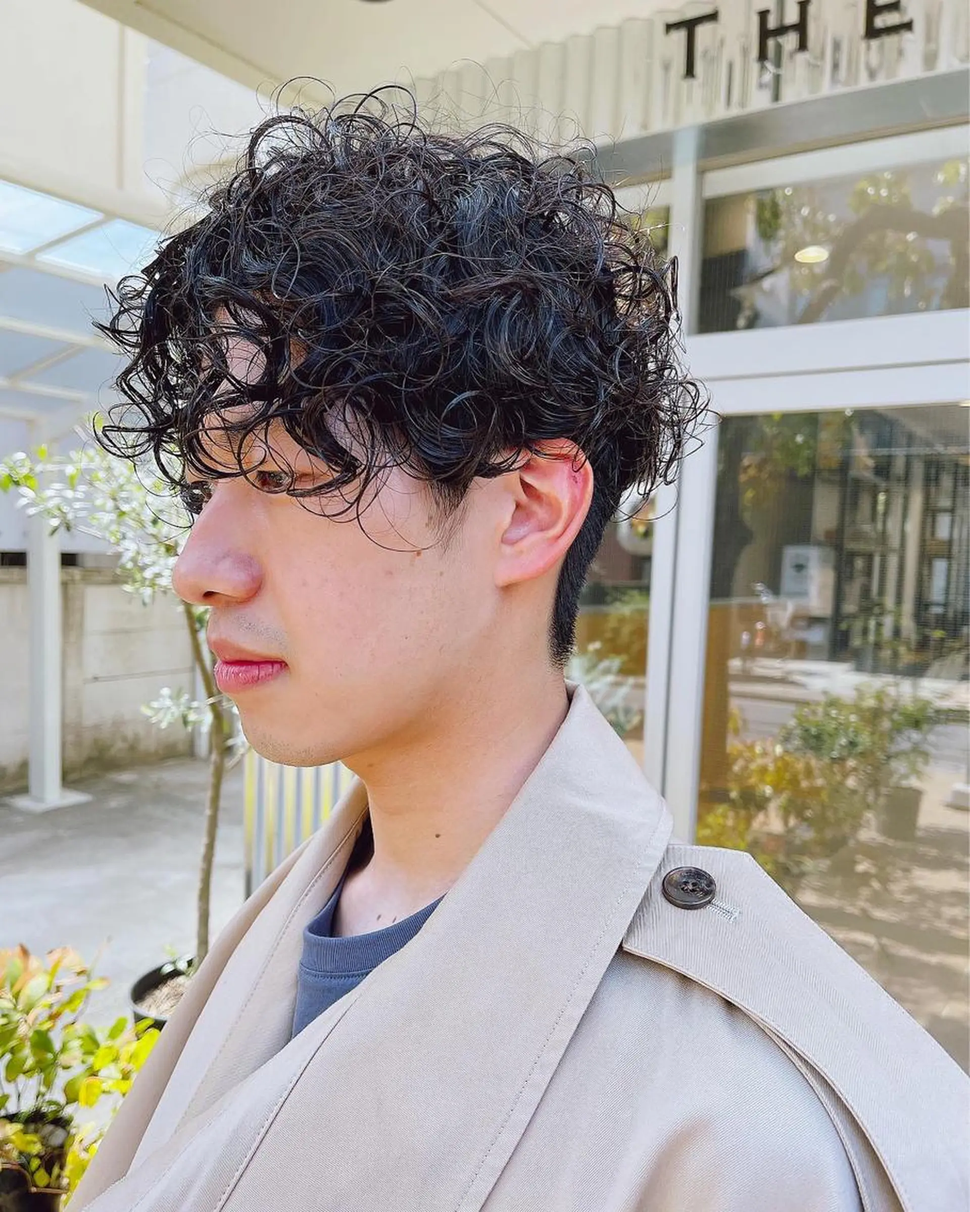 ショート パーマ メンズ カット ヘアカラー パーマ 縮毛矯正 トリートメント メンズパーマ タカキリョウのヘアスタイル