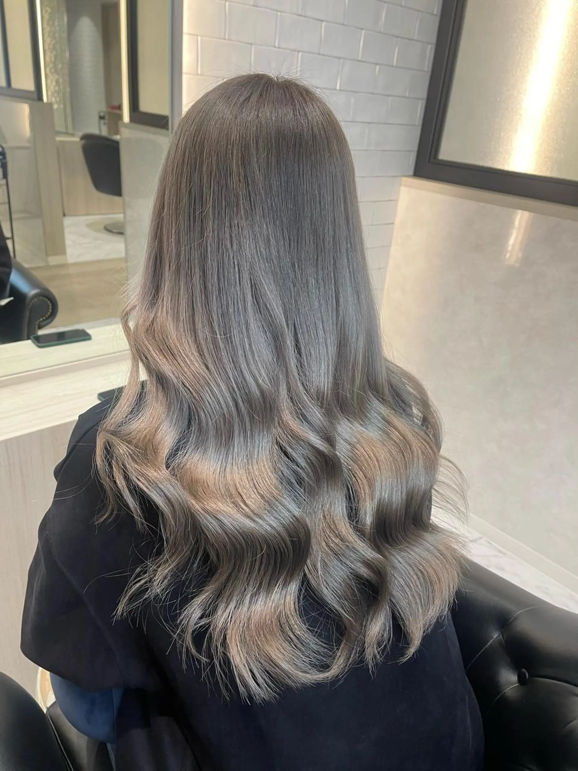 ロング カラー カット ヘアカラー トリートメント &chaLme   心斎橋所属・emi/髪質改善/ 韓国風/艶カラーのヘアスタイル