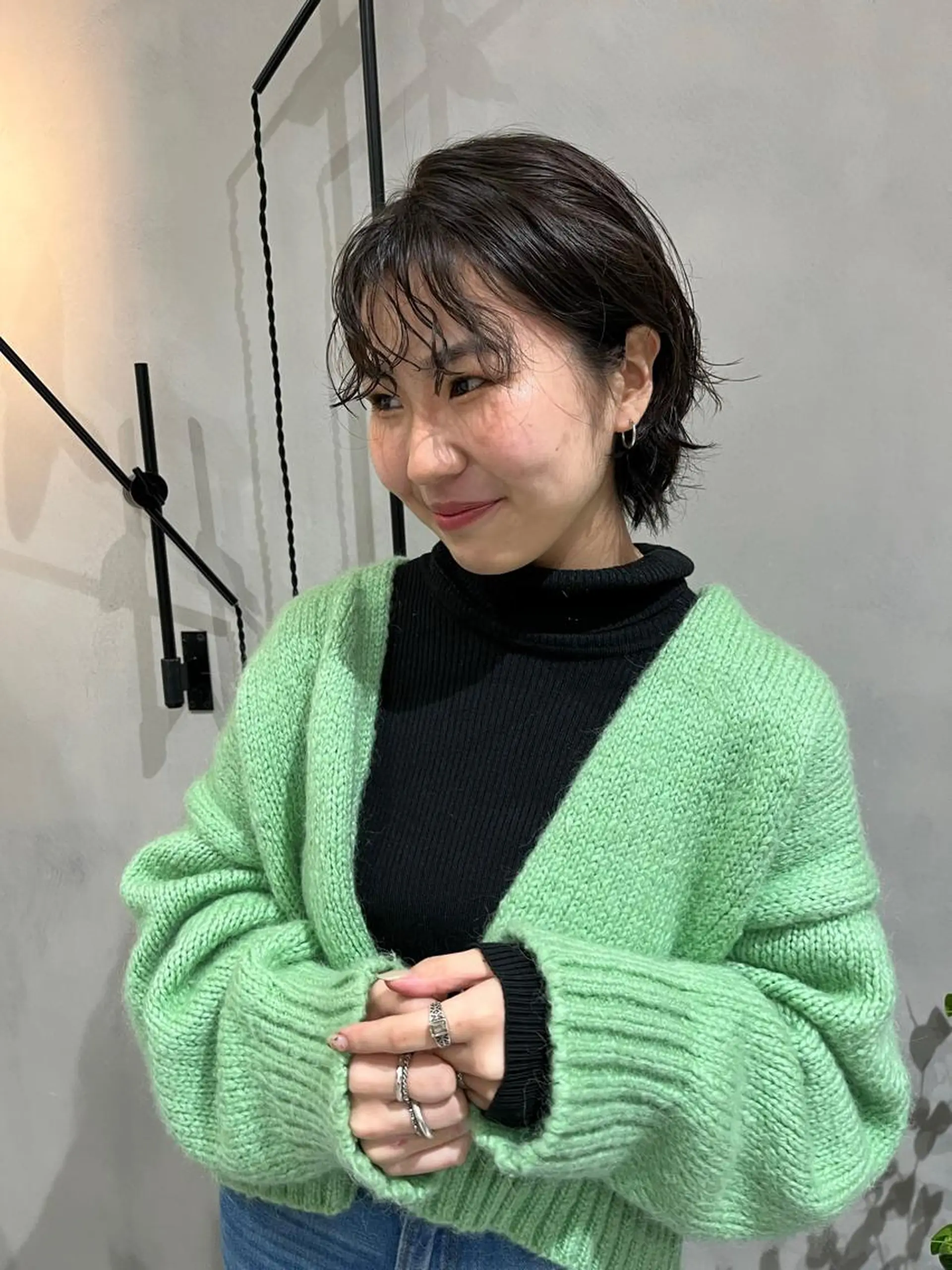 ショート パーマ 似合わせ/レイヤー/ ボブ/西島 絢香のヘアスタイル