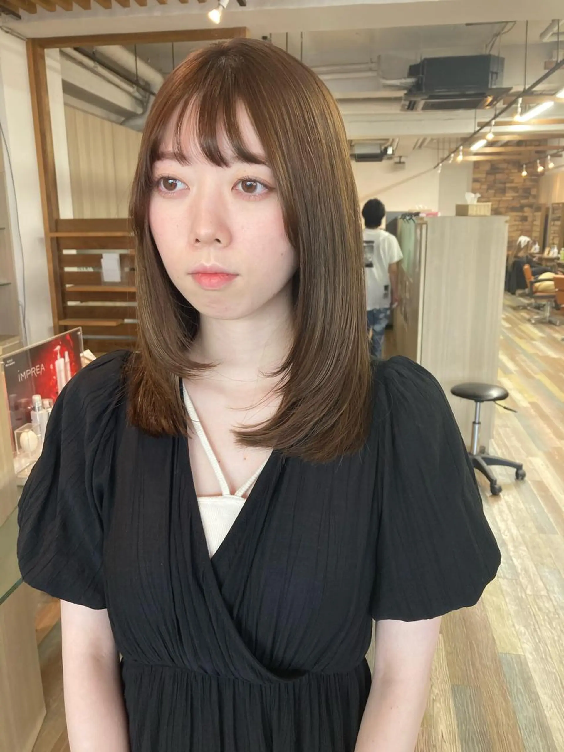 セミロング カラー カット ヘアカラー 縮毛矯正 ✂️似合わせの魔術師 石田一樹✂️のヘアスタイル