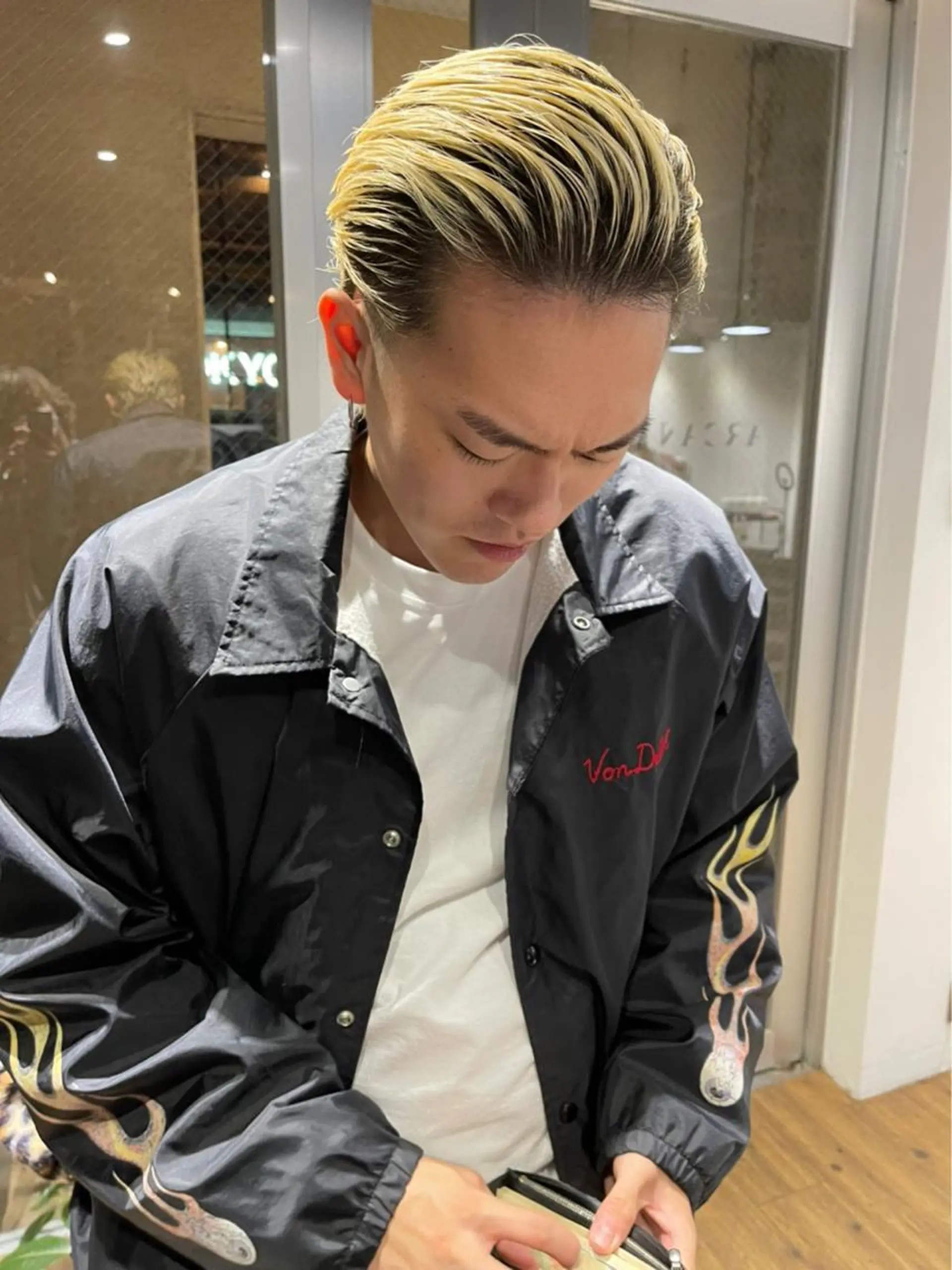 カラー メンズ メンズブリーチ ブリーチ デザインカラー ARCANAブリーチ ダブルカラー🌟原宿のヘアスタイル