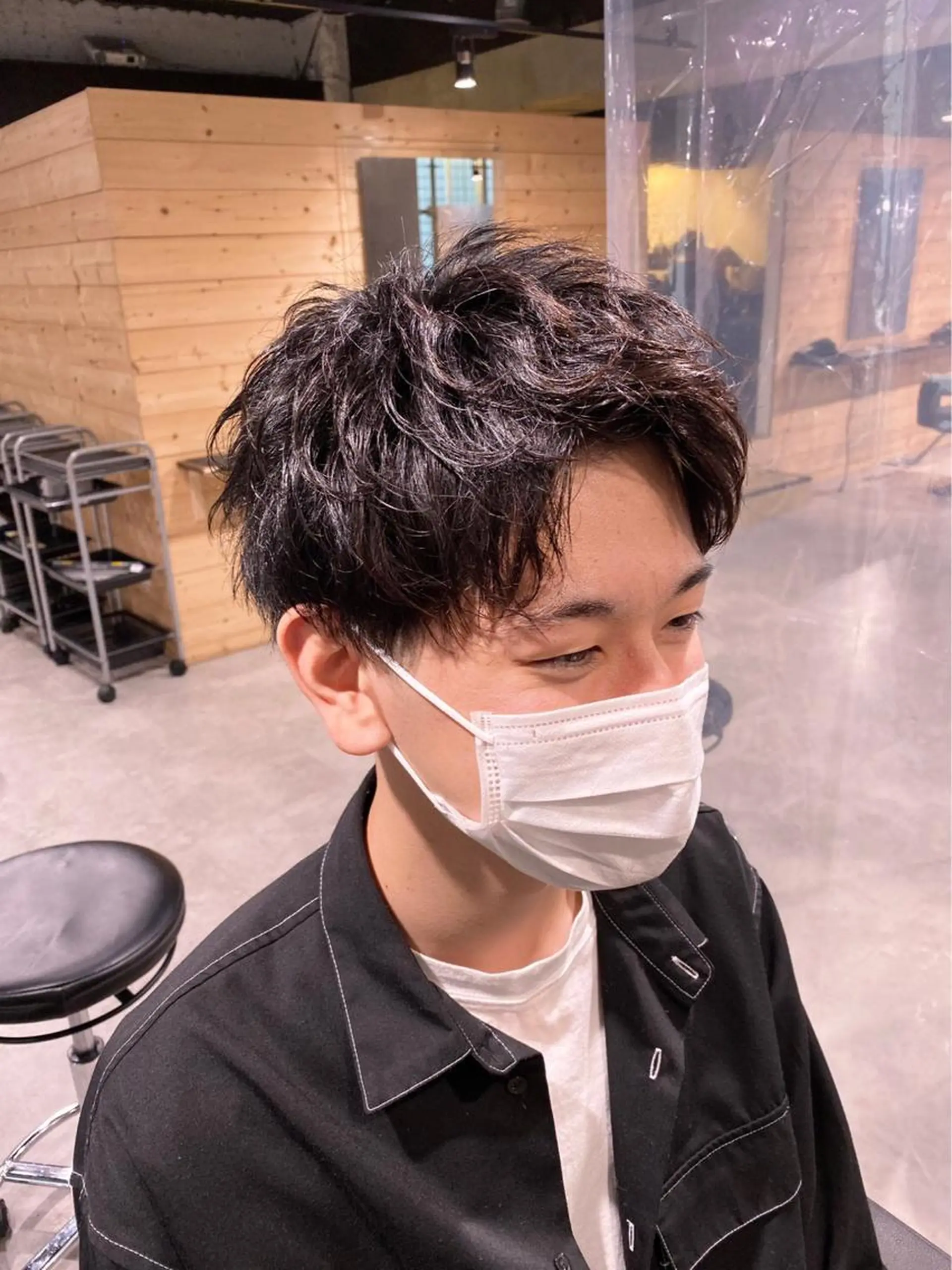 ミディアム カラー ヘアアレンジ メンズ ヘアカラー トリートメント ヘッドスパ ヘアセット ✨【公式】渋谷メンズ サロン BLUCK✨のヘアスタイル