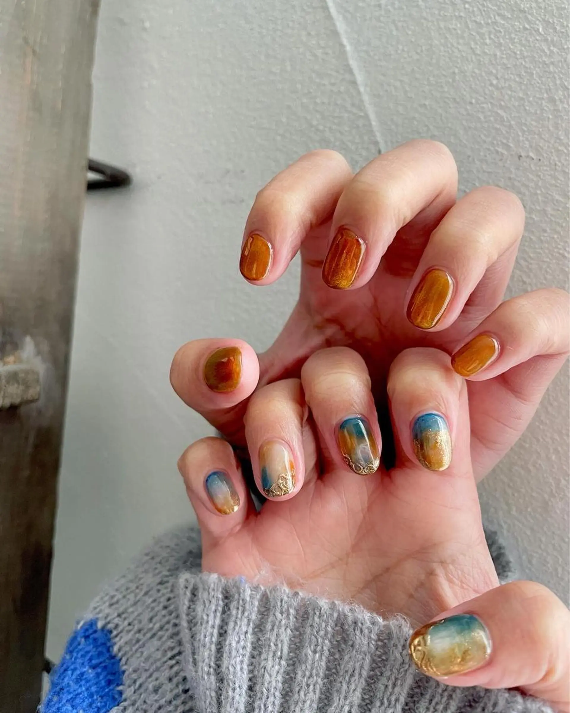 ネイル フットネイル ジェルネイル 韓国ネイル マグネットネイル ニュアンスネイル ハンドネイル フットネイル 甲府市徳行 🧸prunelleのネイルデザイン