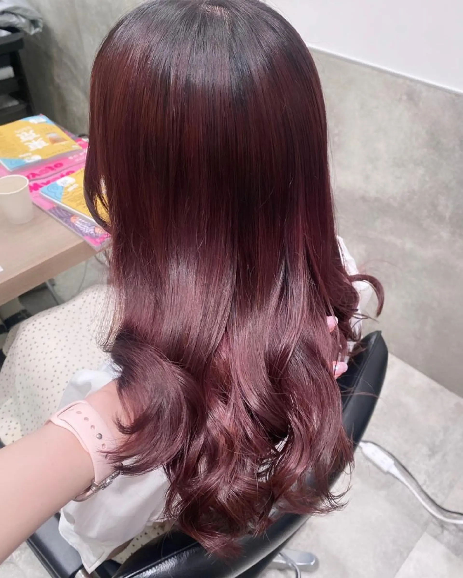 セミロング カラー 💗ガーリーヘア🎀 saki💗のヘアスタイル