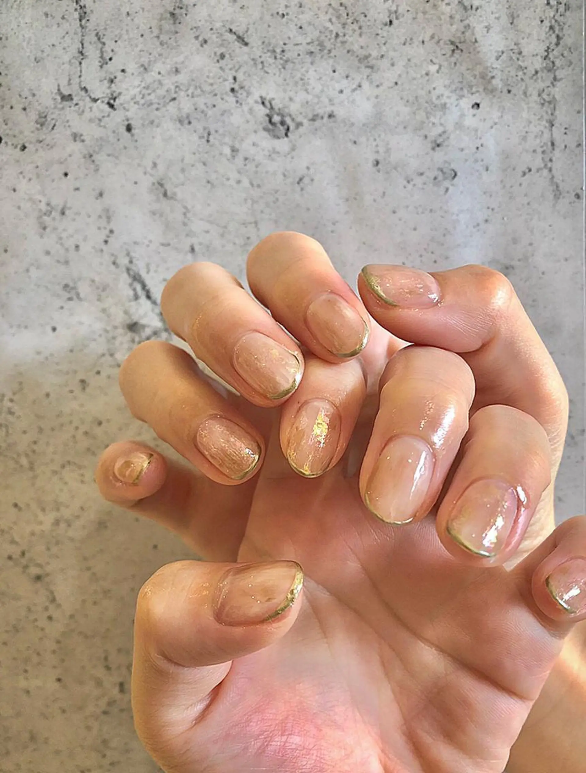 ネイル ニュアンスネイル ハンドネイル 髙橋 優菜のネイルデザイン