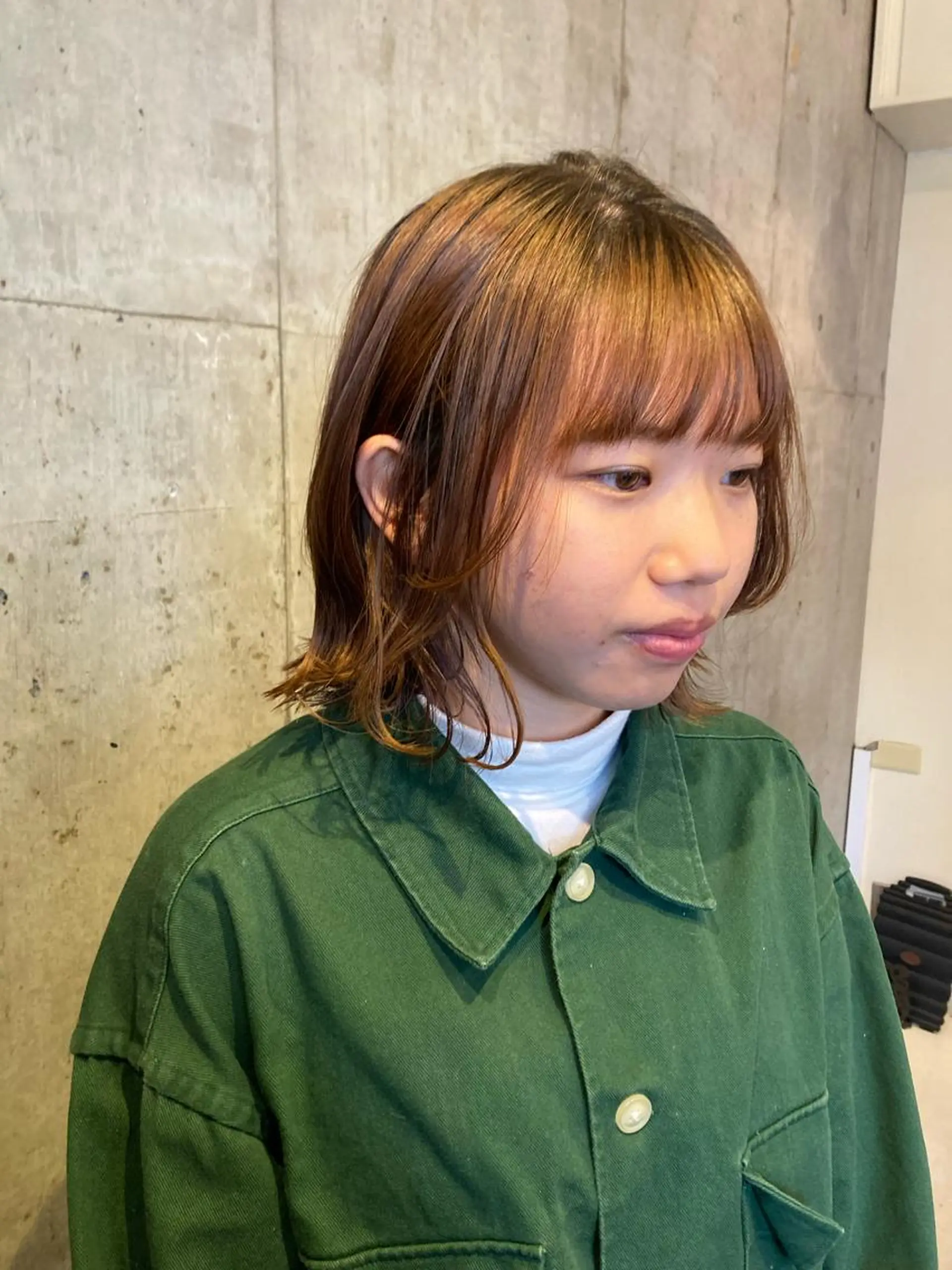 ショート ボブ ハイライト 姫カット おくれ毛 ✂︎岡根 京花✂︎のヘアスタイル