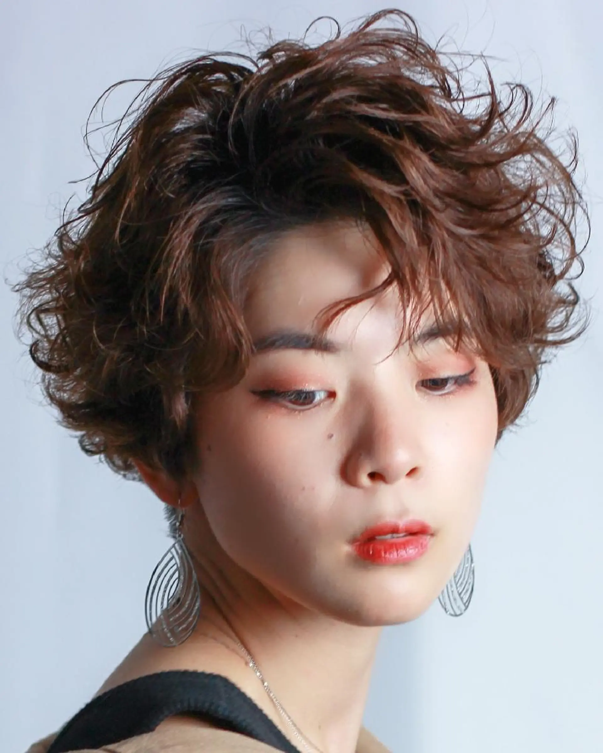 ショート カラー パーマ 松尾 泰伸のヘアスタイル