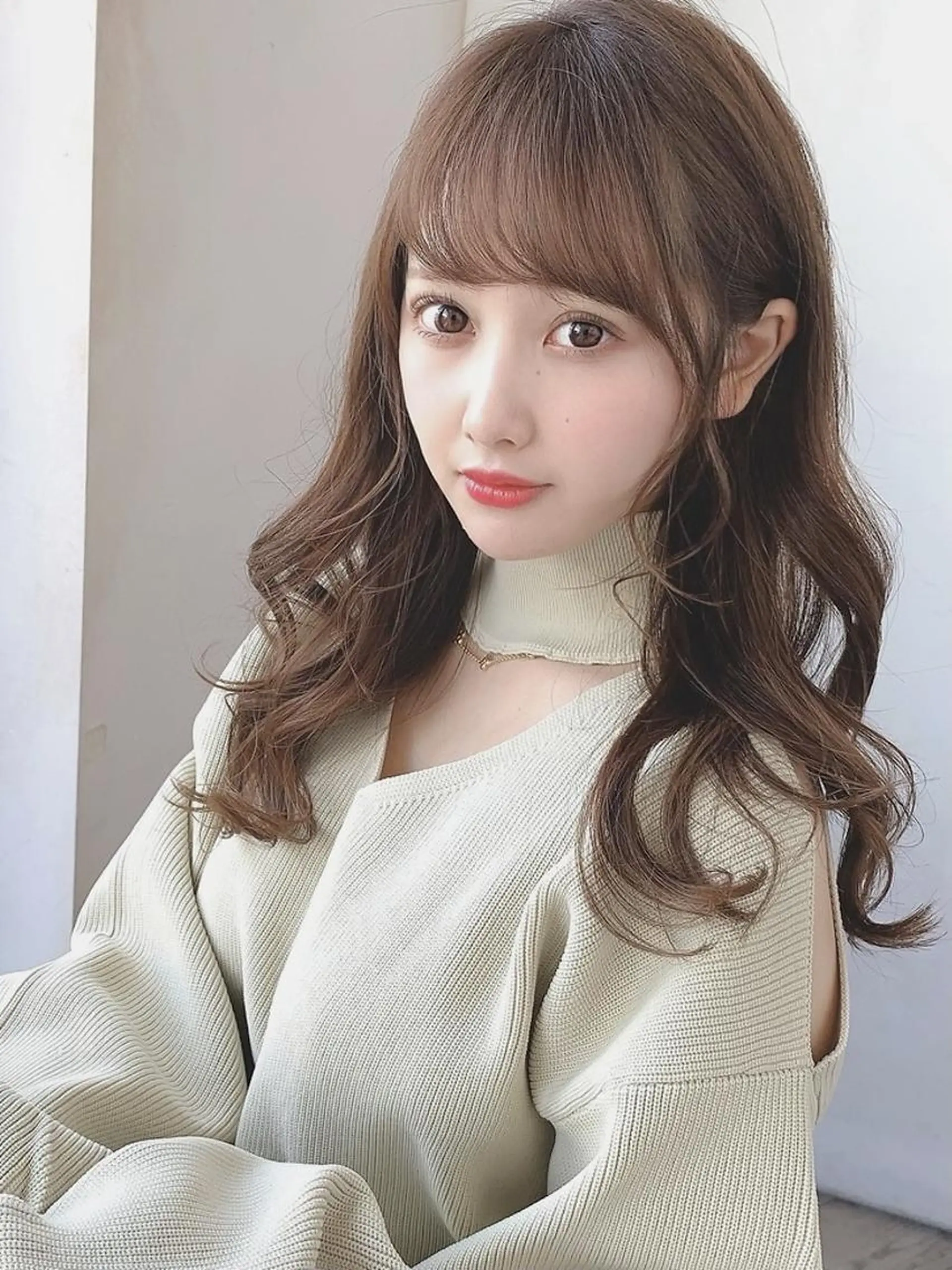 セミロング 艶感透明感カラー 🫧たけ🫧のヘアスタイル