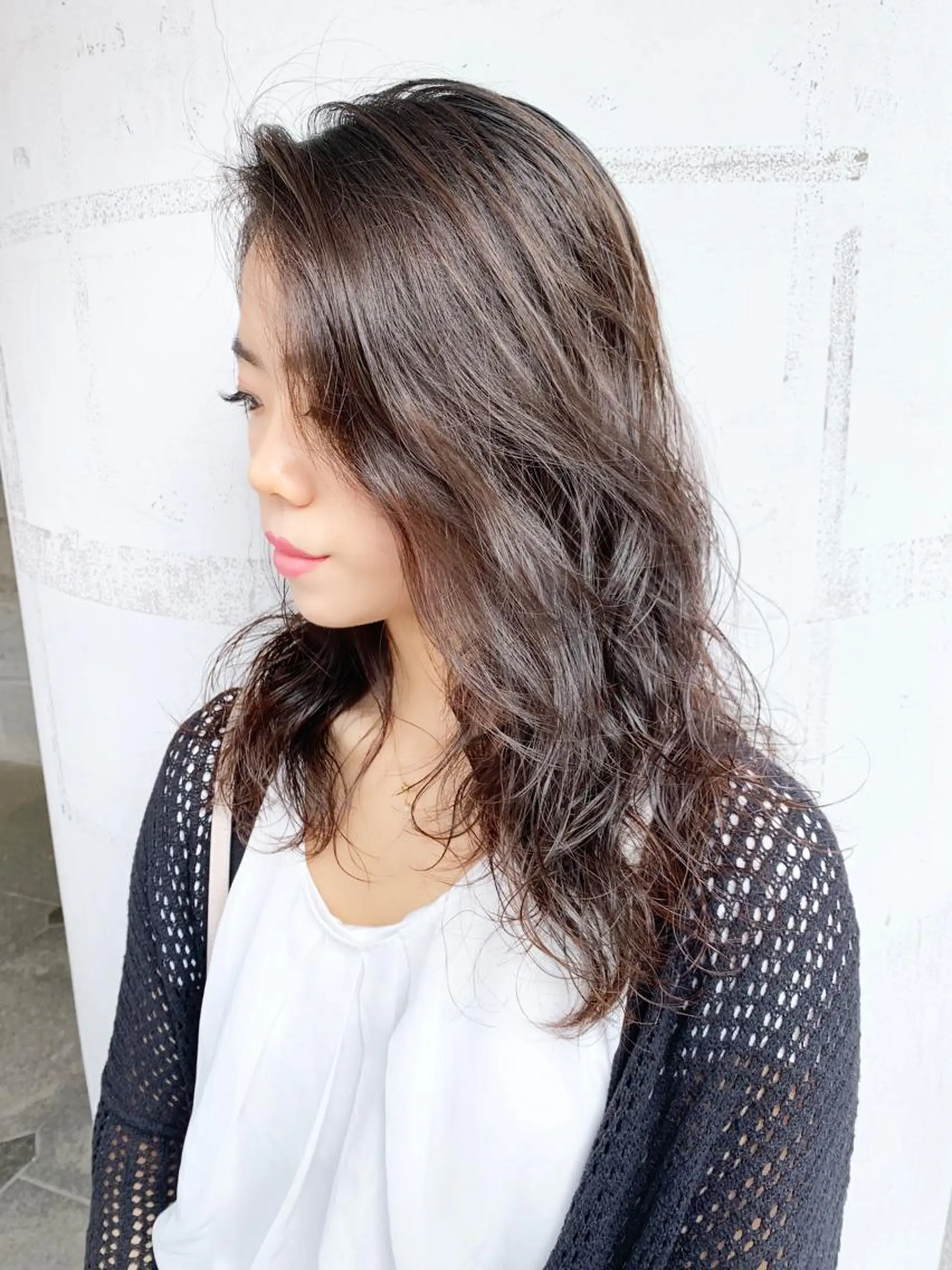 ロング パーマ オチ ハナのヘアスタイル