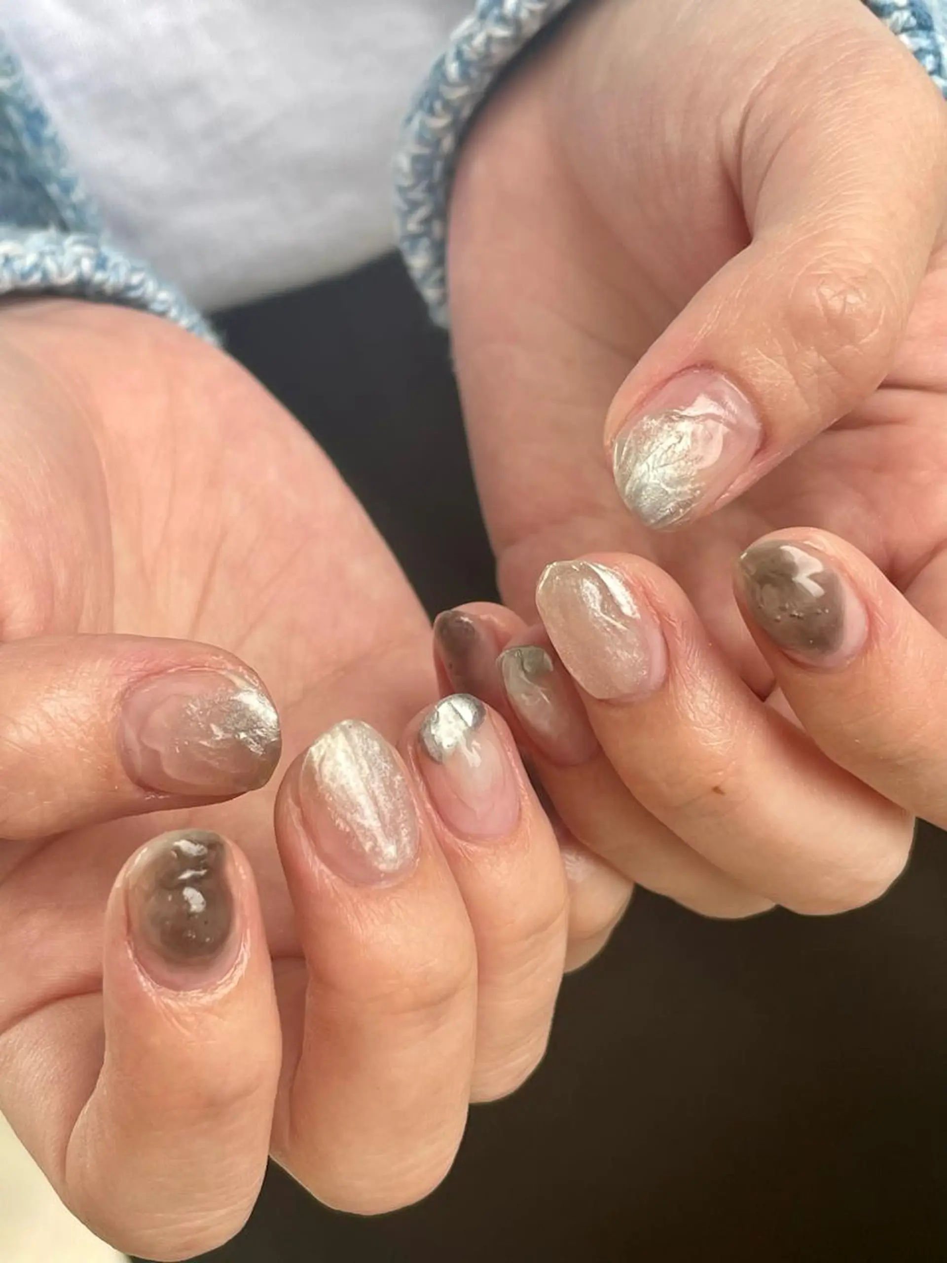 ショート m kaori𓃟のネイルデザイン