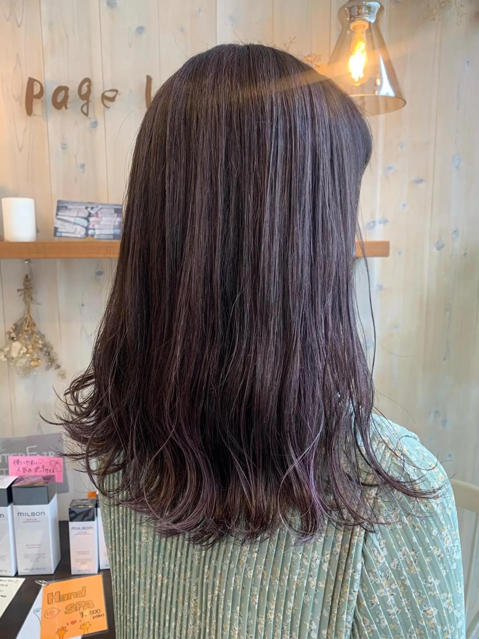 セミロング パープルカラー ハイライト カット ヘアカラー アニメオタク美容師/ miharuのヘアスタイル