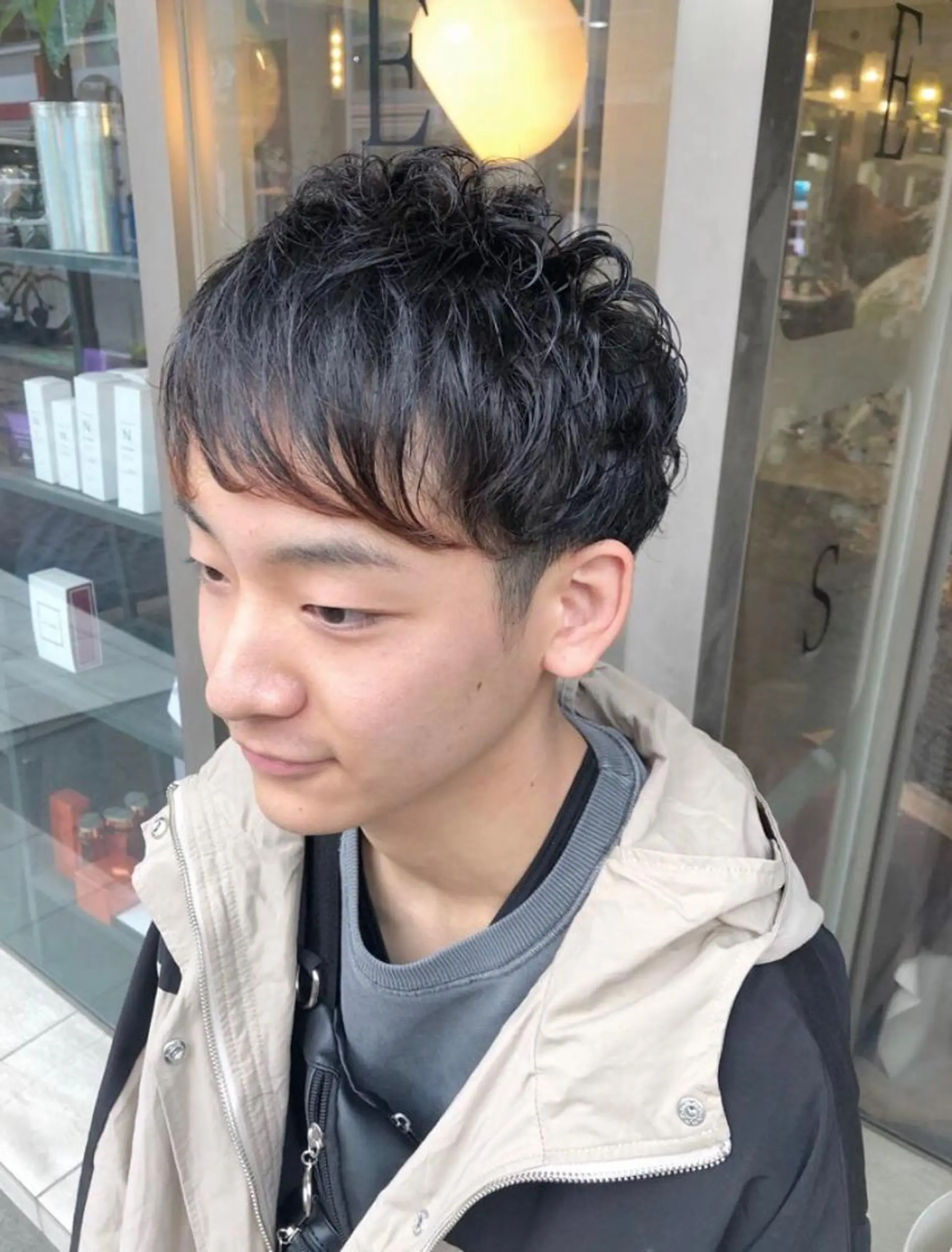 ショート パーマ メンズ メンズパーマ くせ毛 Kimura Miyukiのマツエク・マツパデザイン