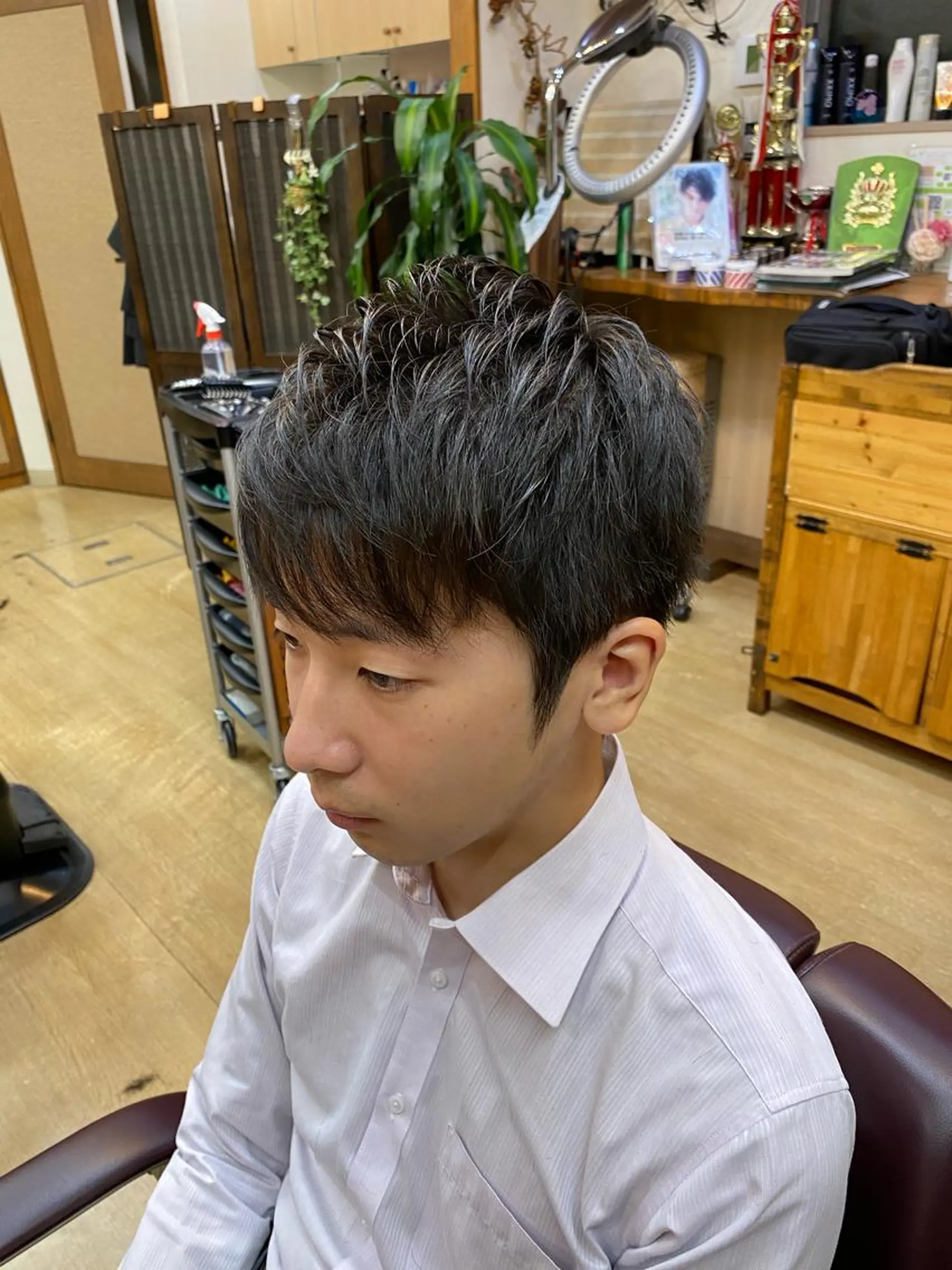 ショート メンズ 浅見 天翔のヘアスタイル