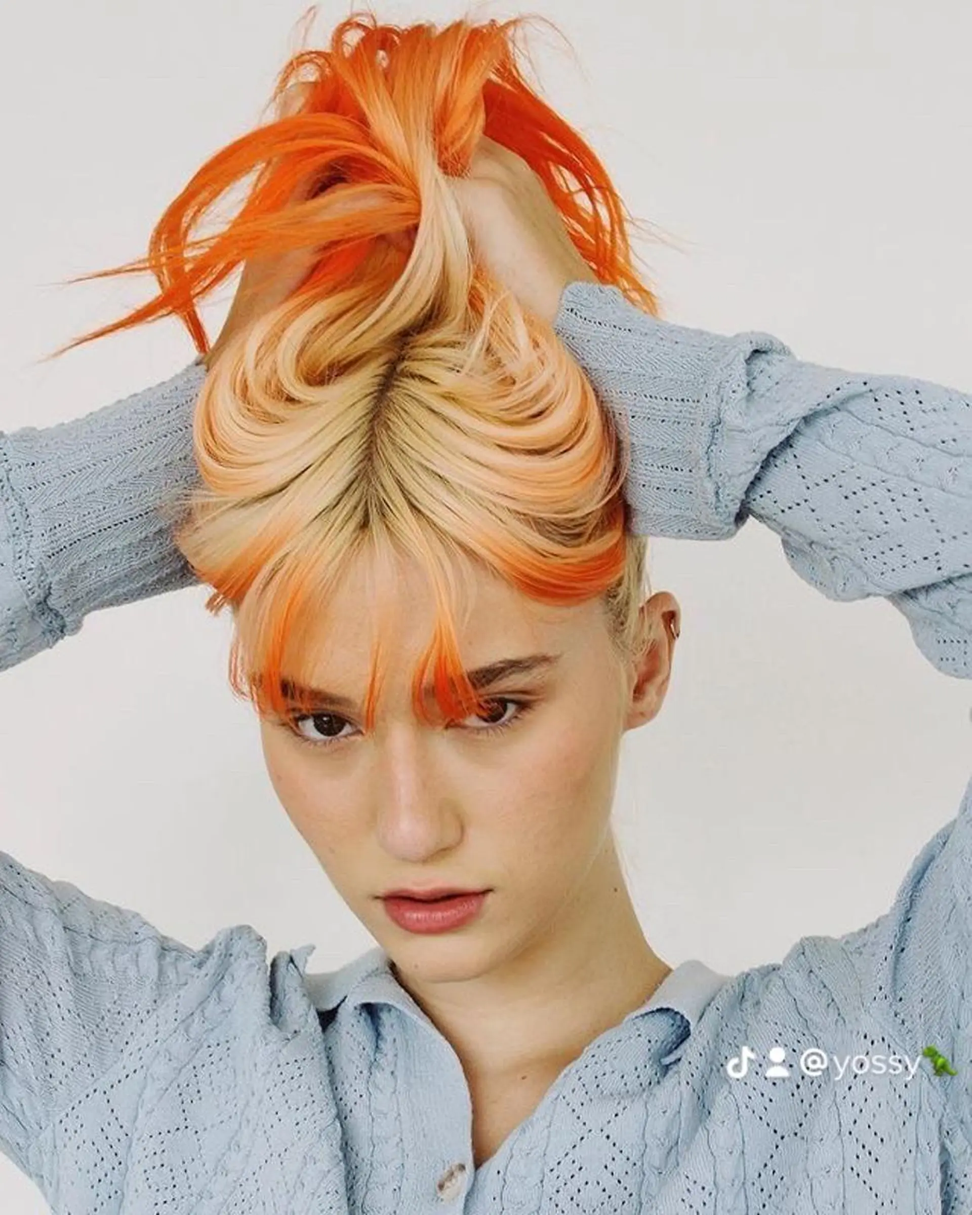 ミディアム カラー メンズ ヘアカラー 吉田一輝 外国人パーマのヘアスタイル