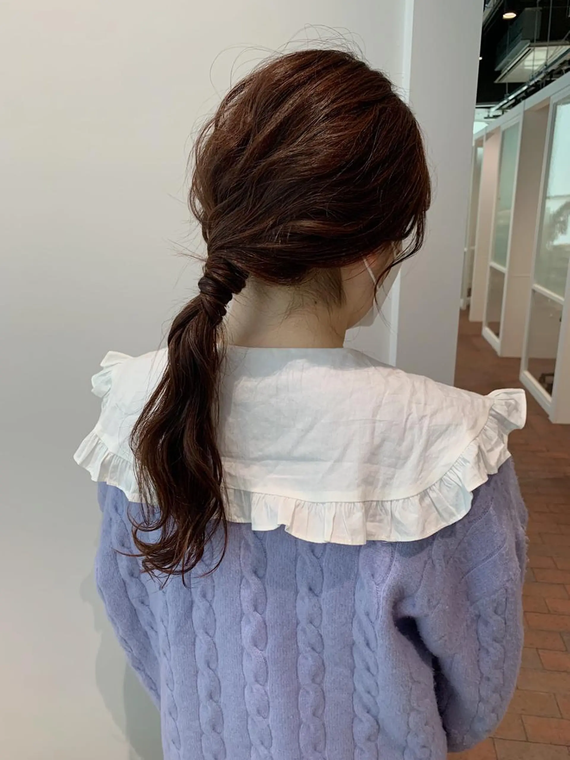 ロング カラー カット ヘアカラー トリートメント 片岡 由依のヘアスタイル