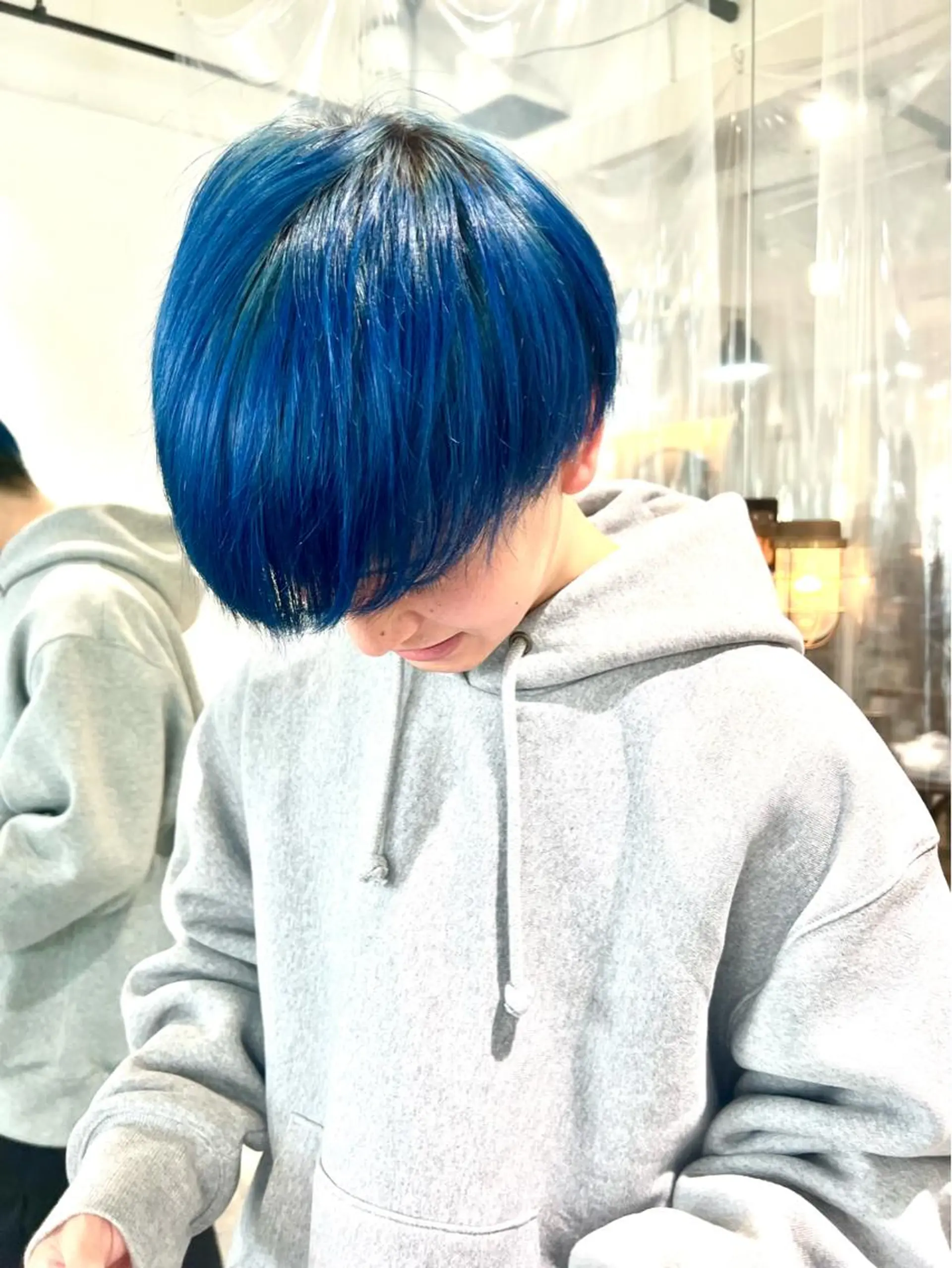 ミディアム カラー ヘアアレンジ ヘアカラー トリートメント ヘアセット 🌈インナーカラー ‘ショウマ’🌈のヘアスタイル
