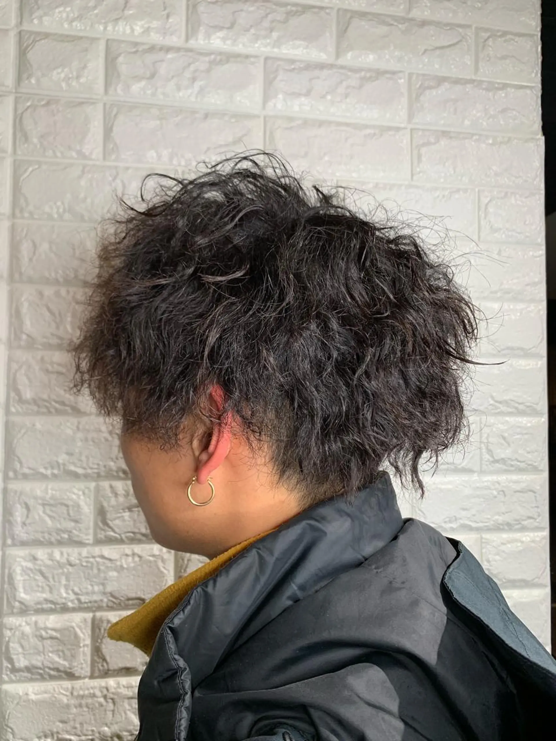 ショート パーマ メンズ マッシュ カット パーマ Lee東三国 店長 谷辻誠志のヘアスタイル