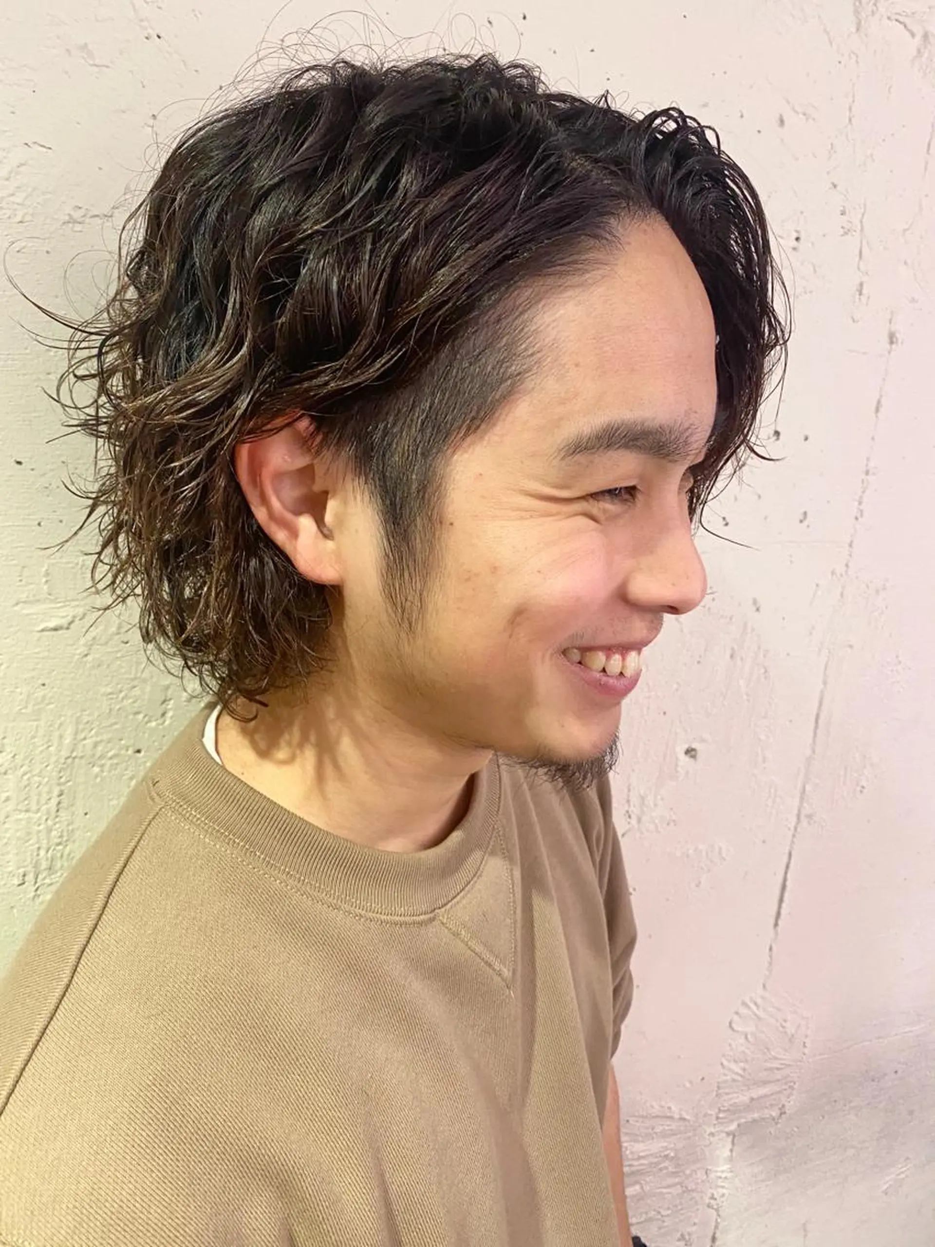 パーマ メンズ メンズパーマ 推しカラー オタク美容師 山本のヘアスタイル