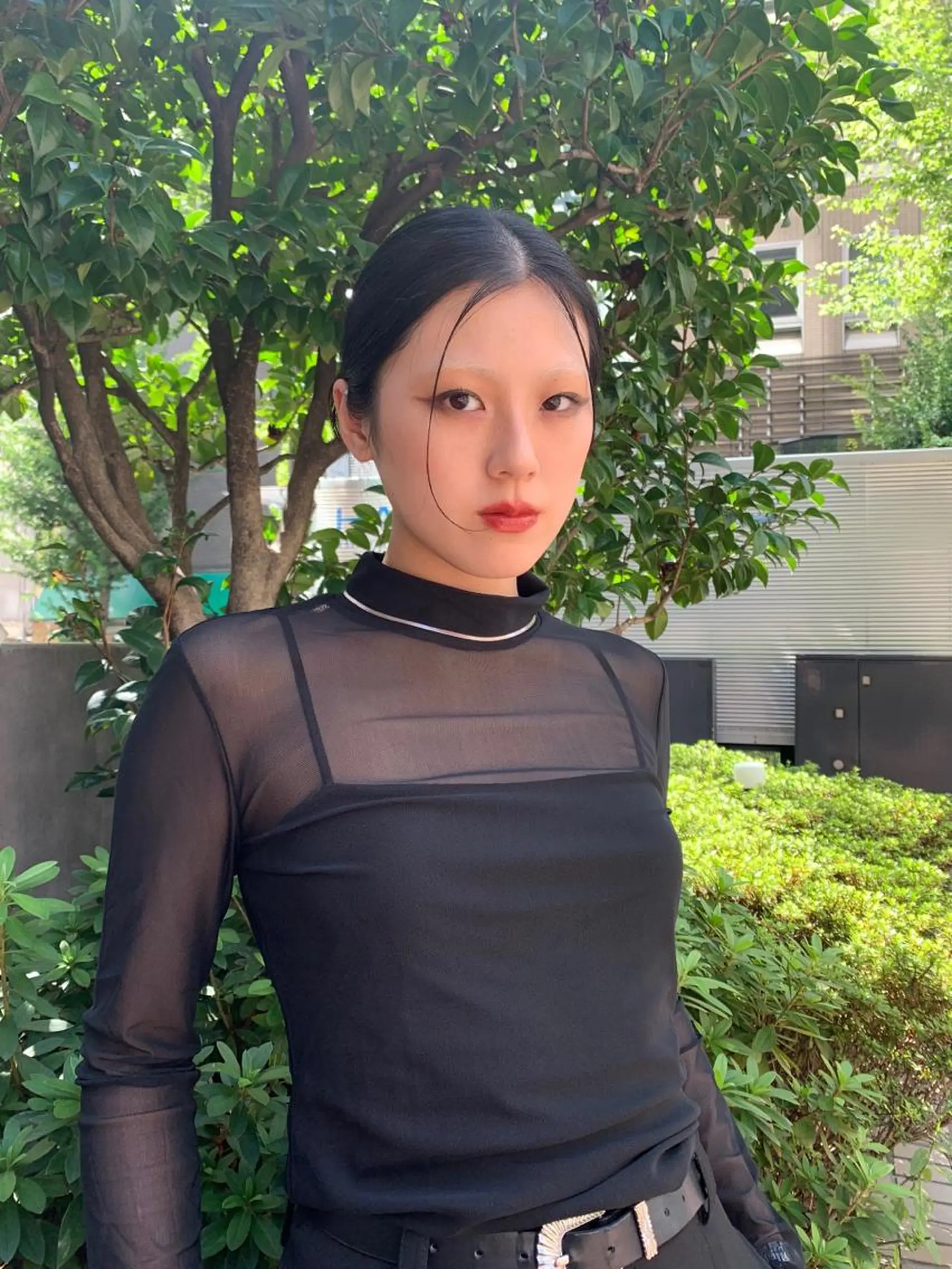 セミロング 韓国レイヤー🪽 耳ツボジュエリーのヘアスタイル