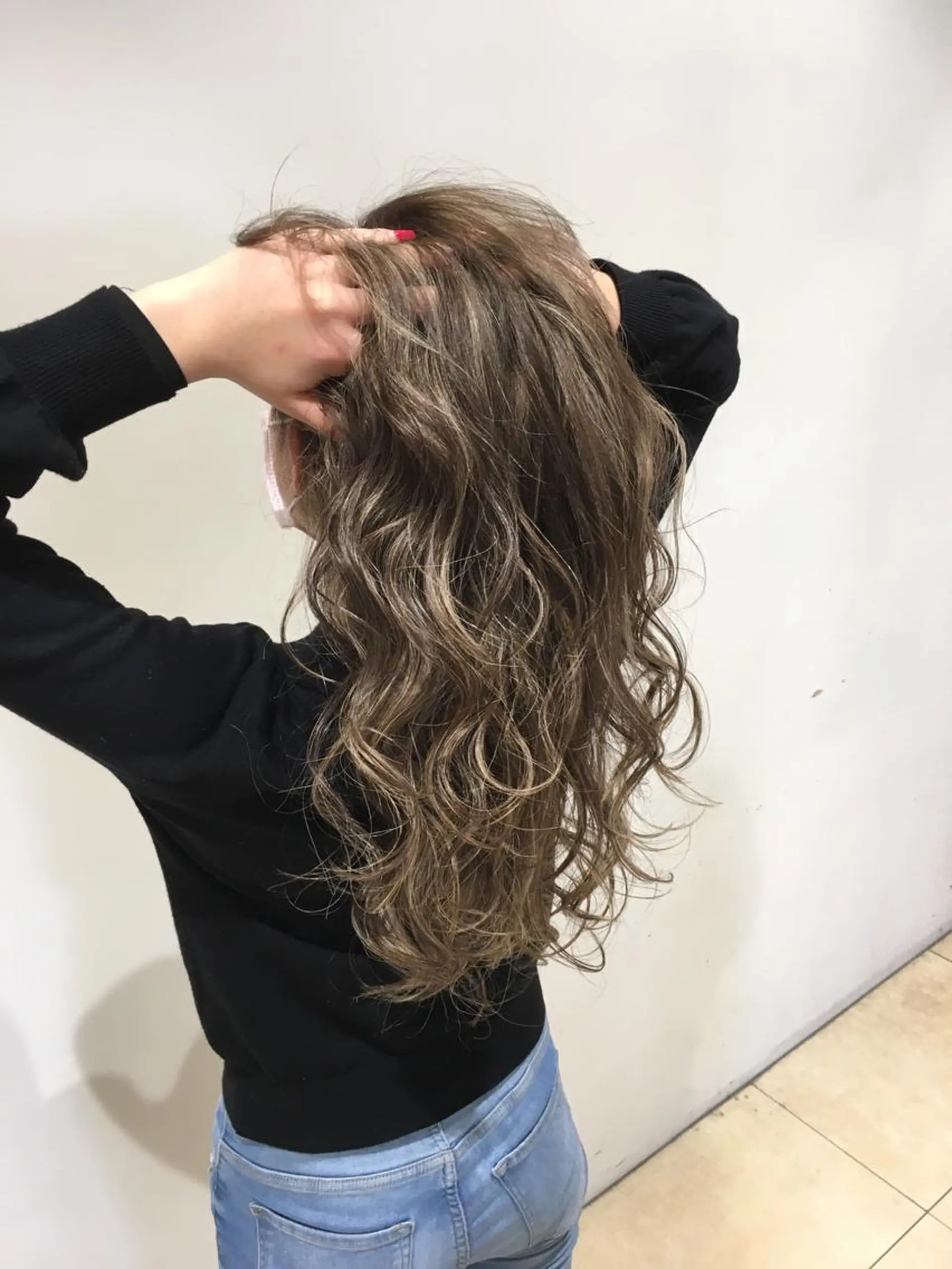 ロング ハイライト Rubik's江坂 ルービックえさかのヘアスタイル