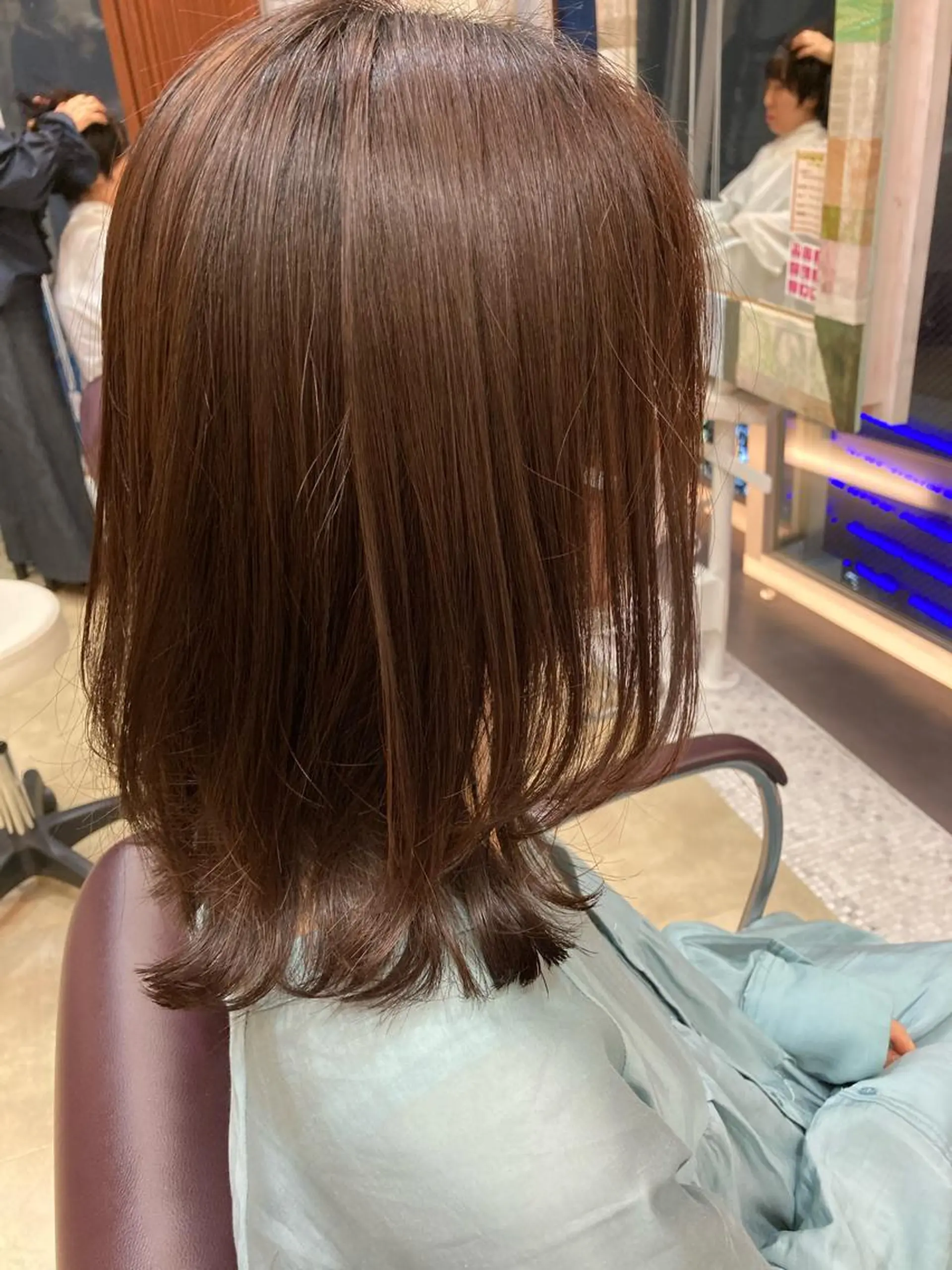 ミディアム 酸性ストレート 縮毛矯正 GOSSIP信国 瑞絵のヘアスタイル