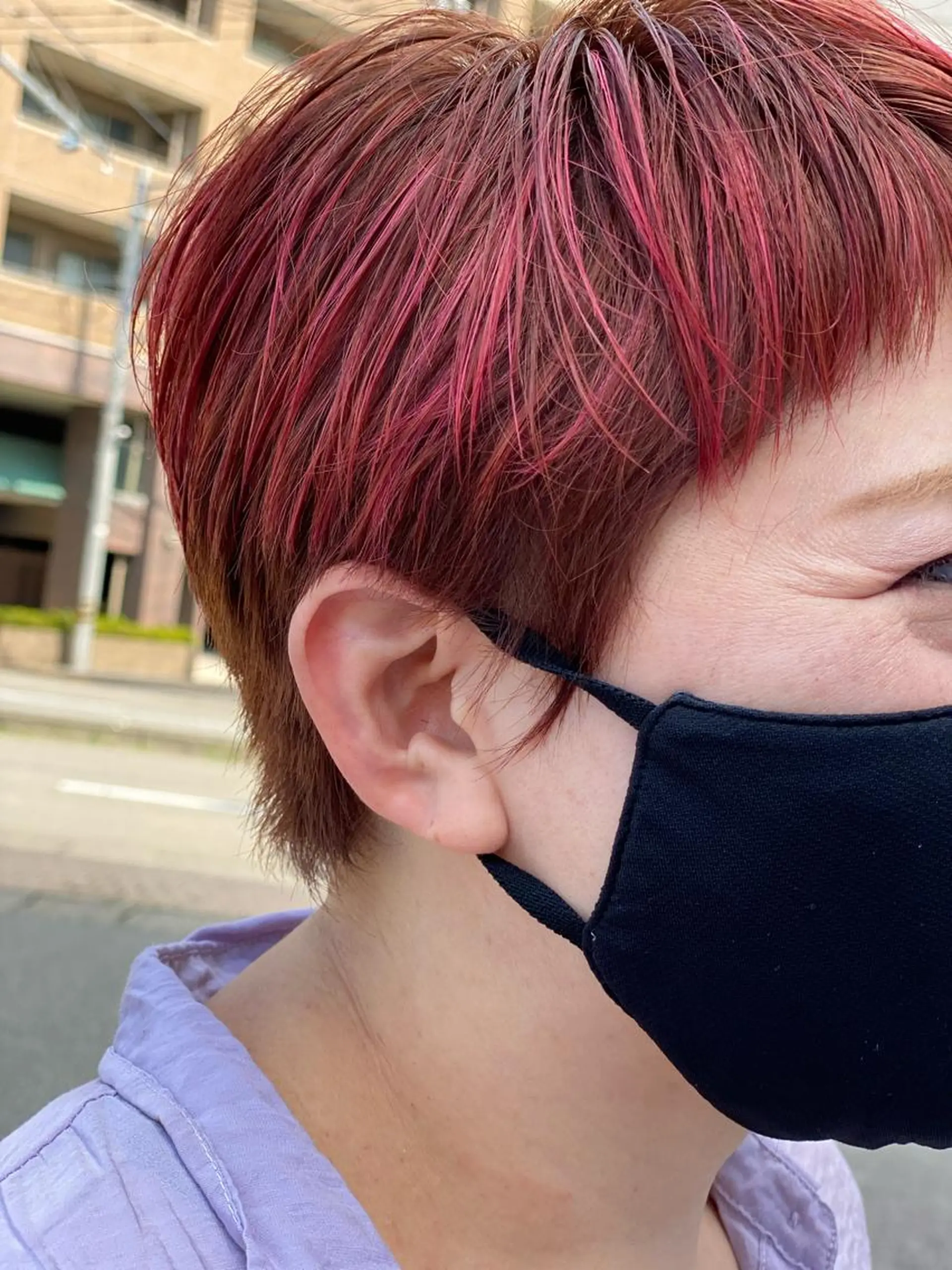 ショート カラー ハイライトカラー ハイライト 金沢市/美容師/ 岡島由希美のマツエク・マツパデザイン