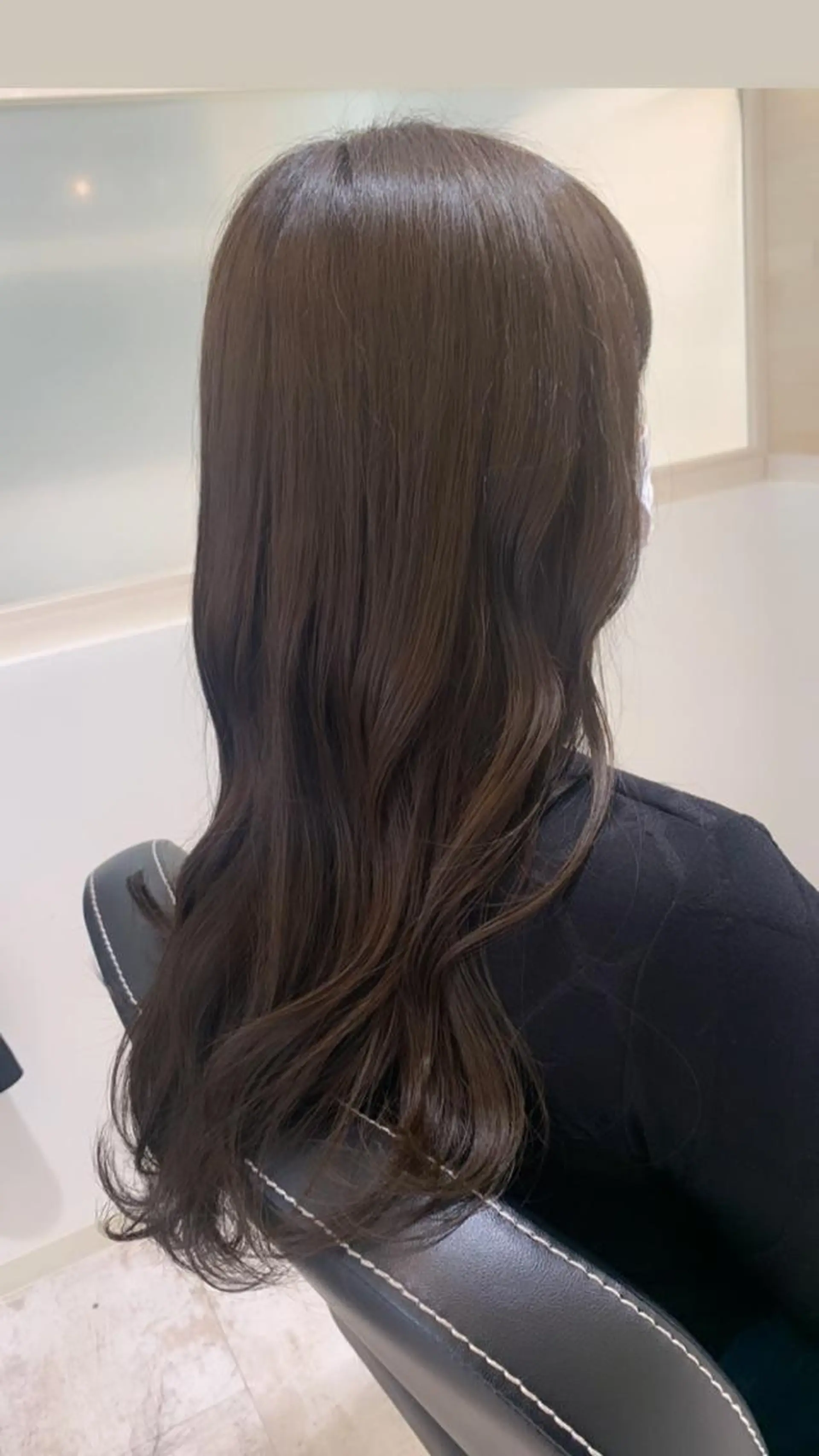 カラー グレージュ 垢抜け 雰囲気アップ ふにゅう ののかのヘアスタイル