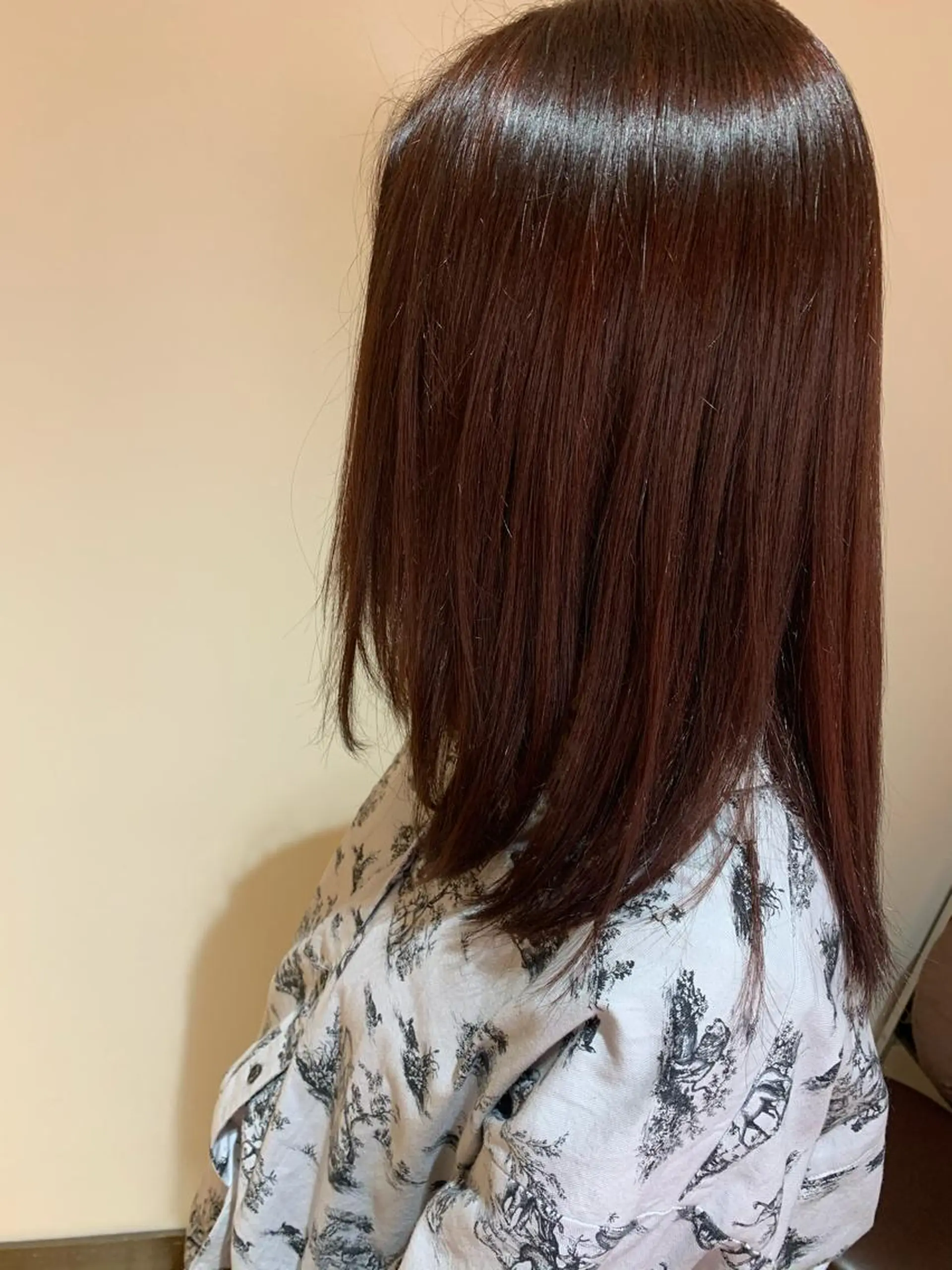 セミロング カラー 齊藤 衣梨佳のヘアスタイル