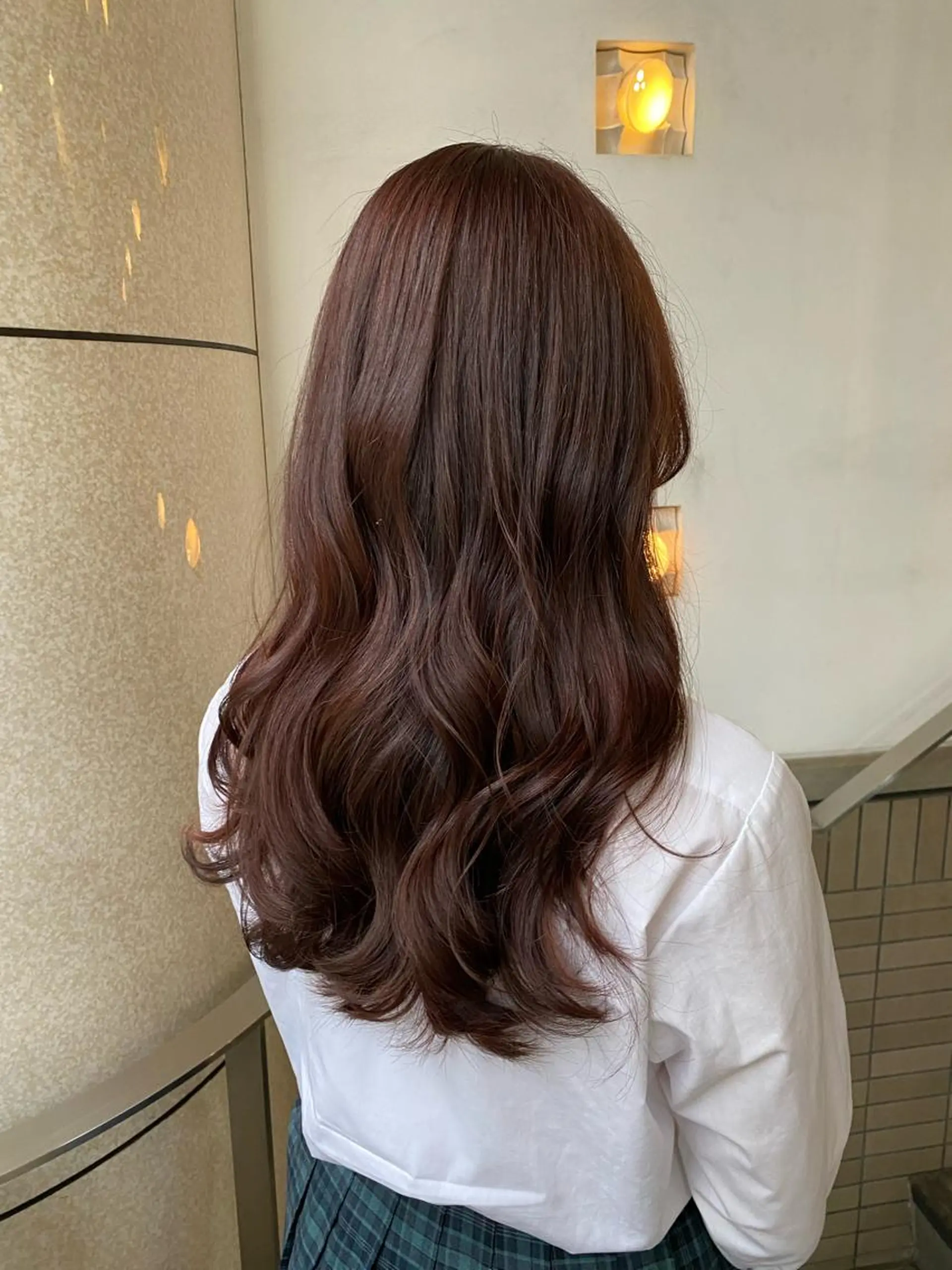 ロング カラー グレージュ ピンクカラー レイヤーカット カット ヘアカラー トリートメント 統括マネージャー/ 髪のドクター/前原悟のヘアスタイル
