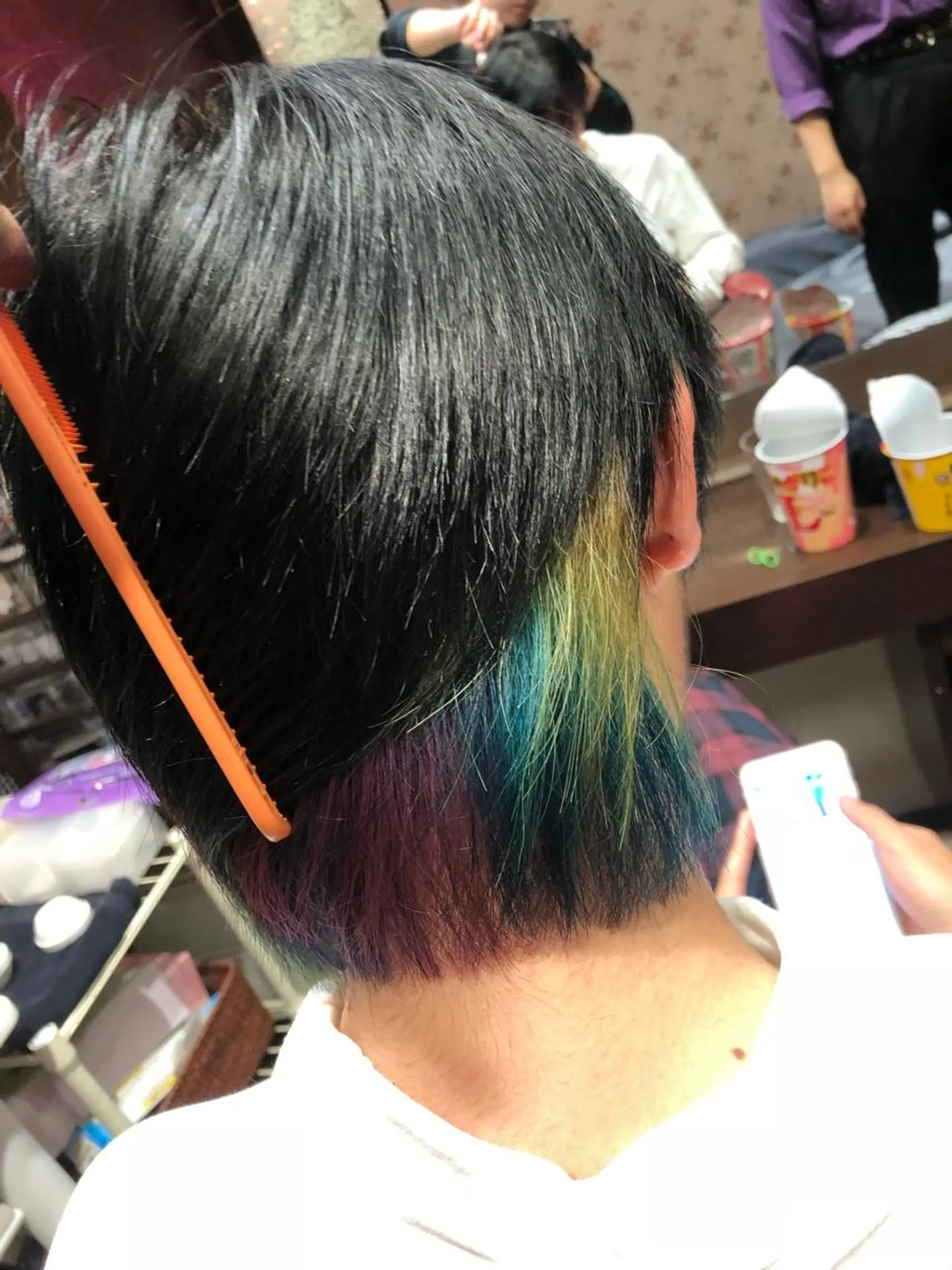 ショート カラー メンズ メンズブリーチ ブリーチ ムトウセイマ/ 縮毛矯正/ブリーチのヘアスタイル