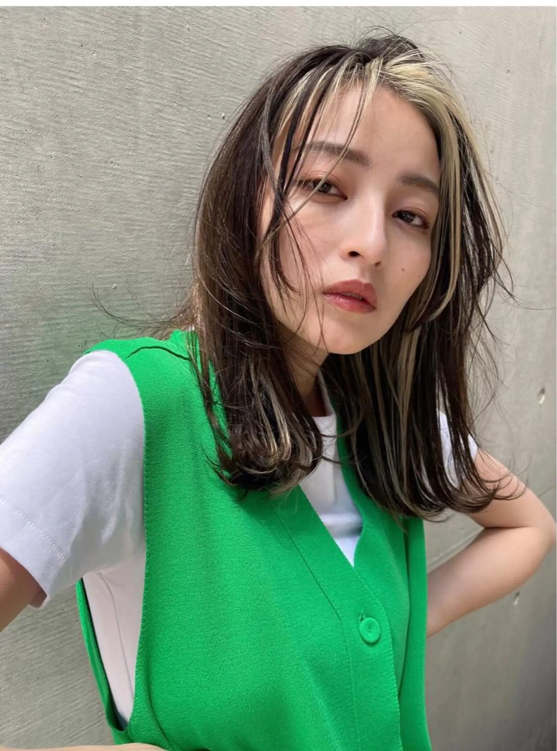 カラー 大島 千怜のヘアスタイル