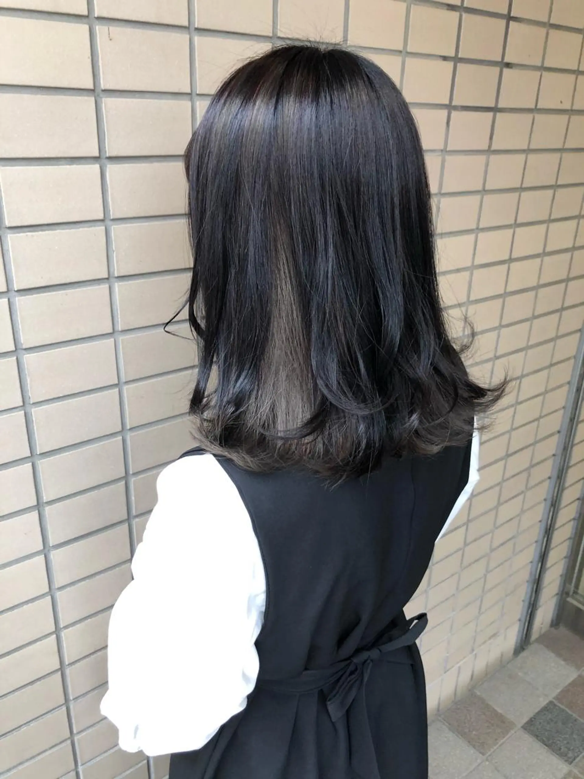 セミロング キノシタ ナオユキのヘアスタイル