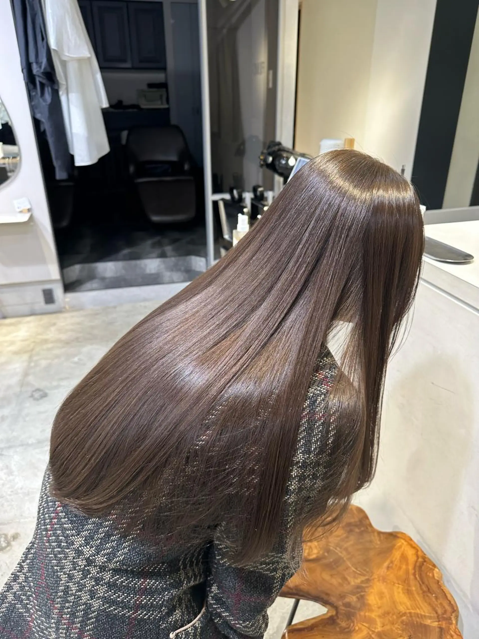 ロング カラー グレージュ 韓国ヘア/レイヤー Yan✂︎のヘアスタイル