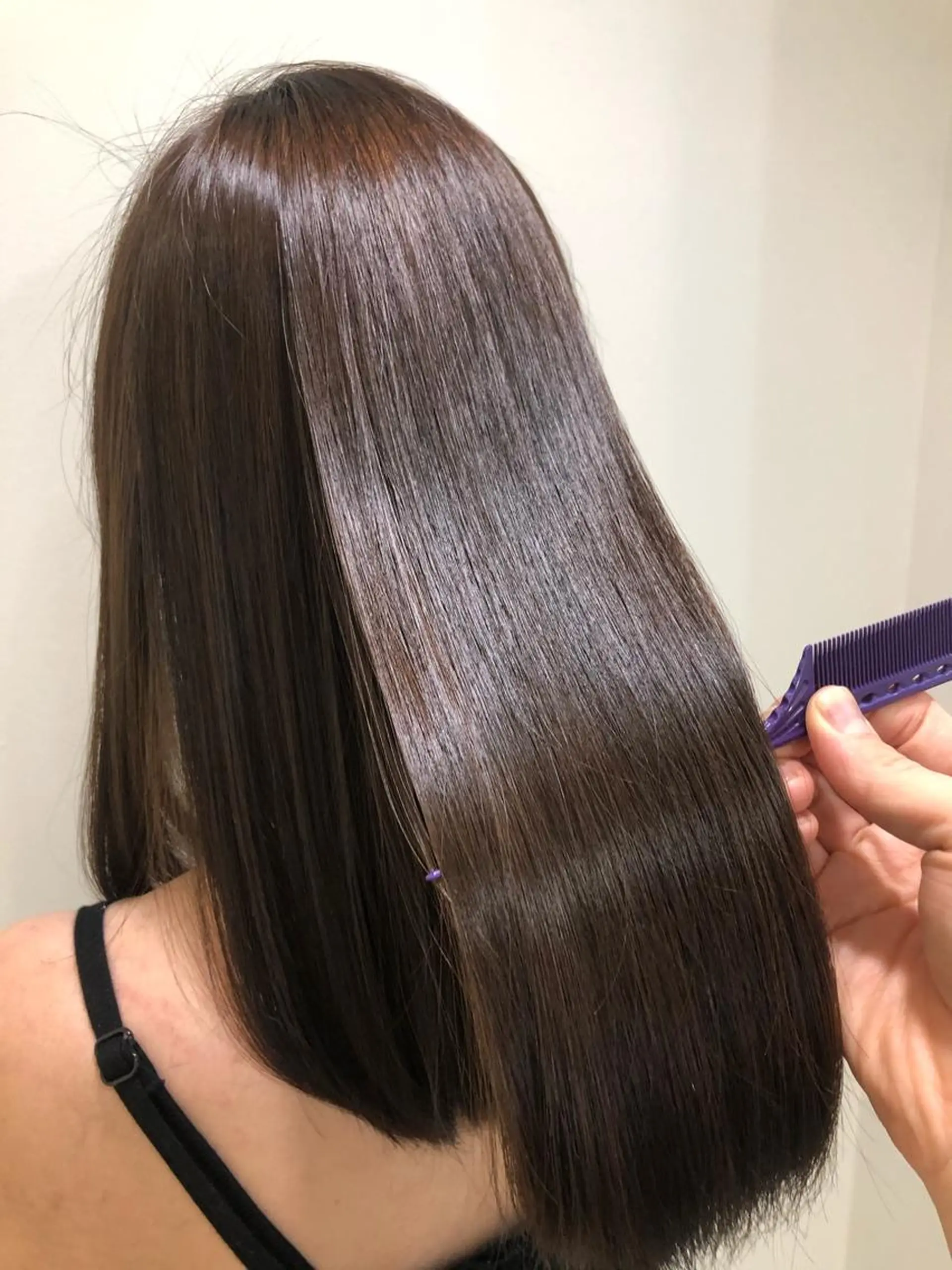 セミロング セミロングパーマ 髪質改善 縮毛矯正 トリートメント 酸熱トリートメント トリートメント コテ巻き風パーマ/ 髪質改善/河島恭平のヘアスタイル