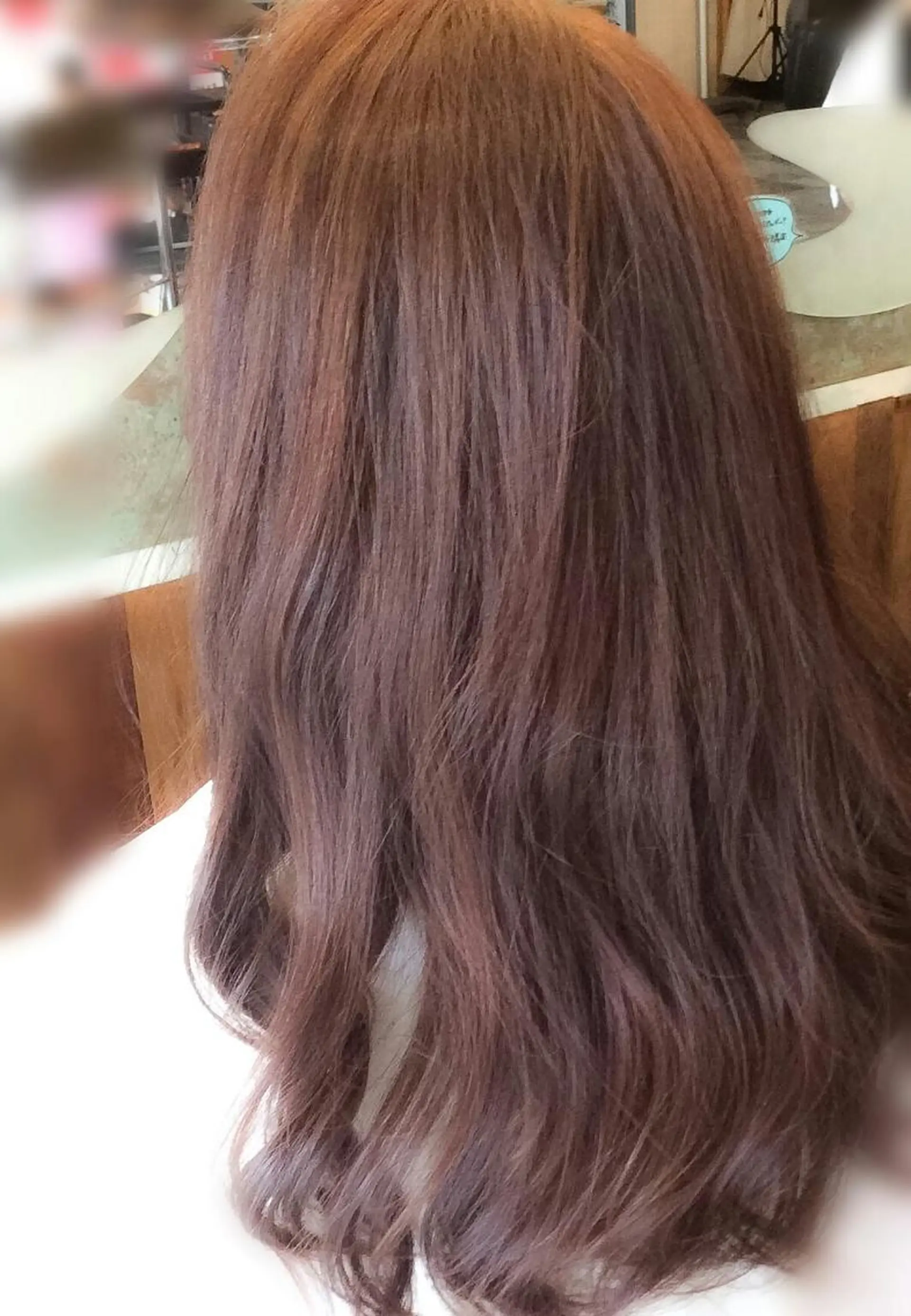 ロング カラー アッシュ ピンクカラー ピンクアッシュ ローズカラー カット ヘアカラー トリートメント Stylist アリアのヘアスタイル