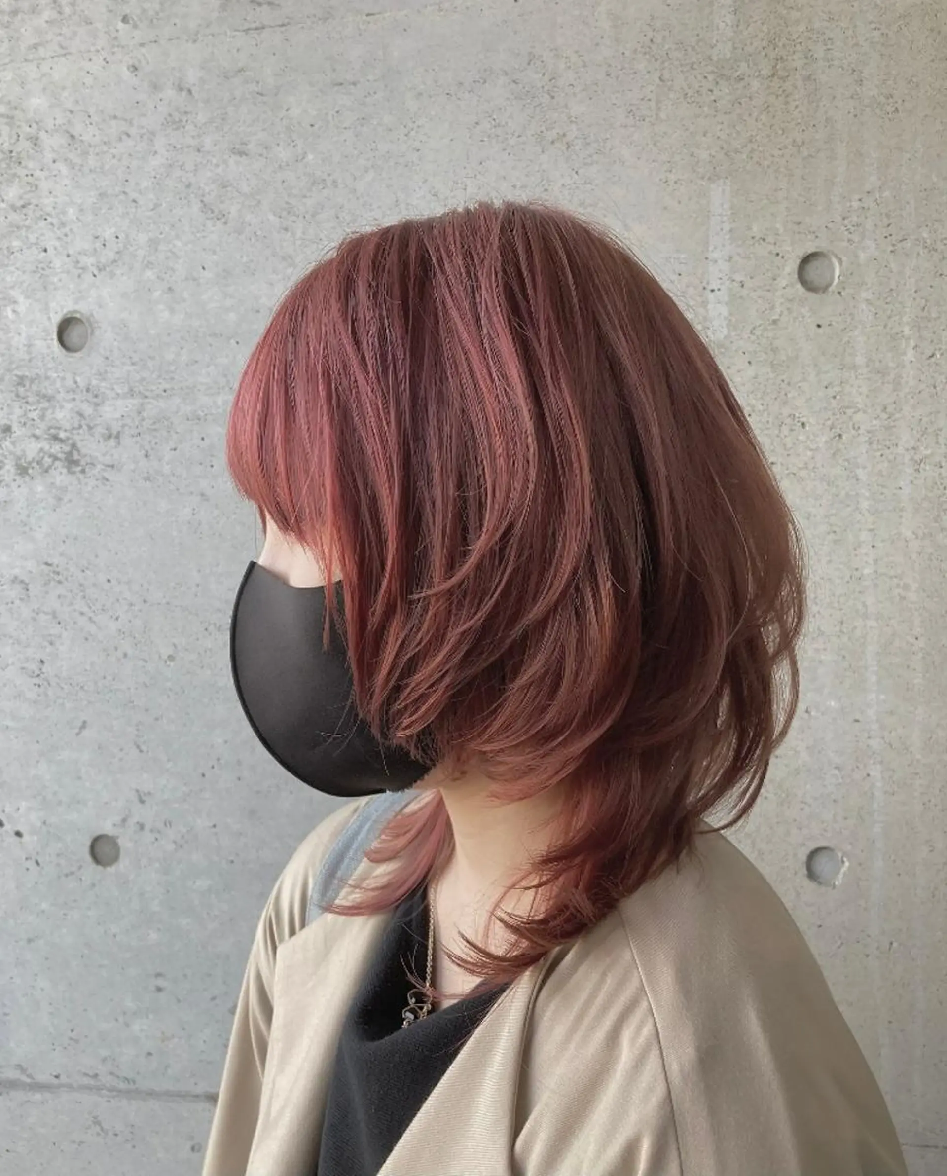 ミディアム カット ヘアカラー トリートメント はまべ です☆のヘアスタイル