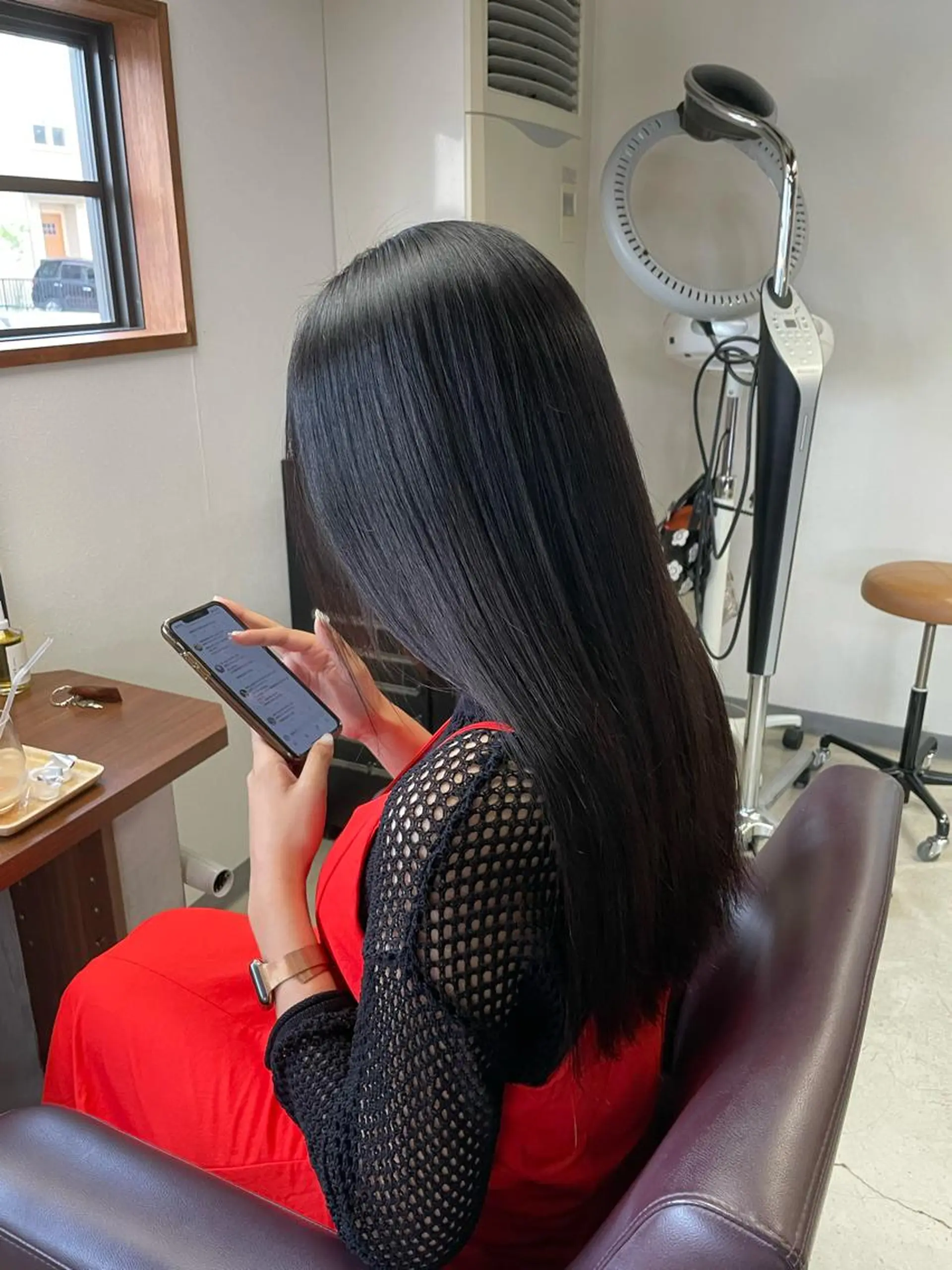 ロング 縮毛矯正 豊田 裕也のヘアスタイル