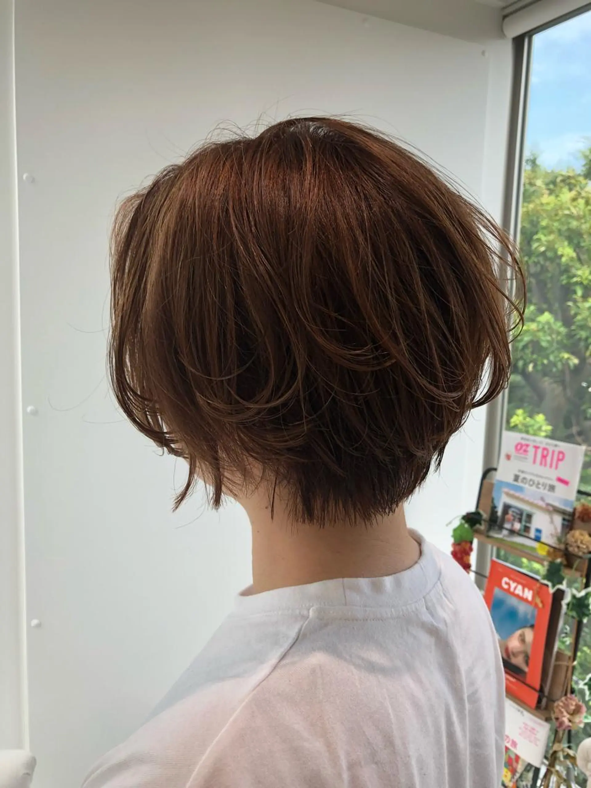 ショート カラー レイヤーカット✂️ 横浜No1♡下鳥翔子のヘアスタイル