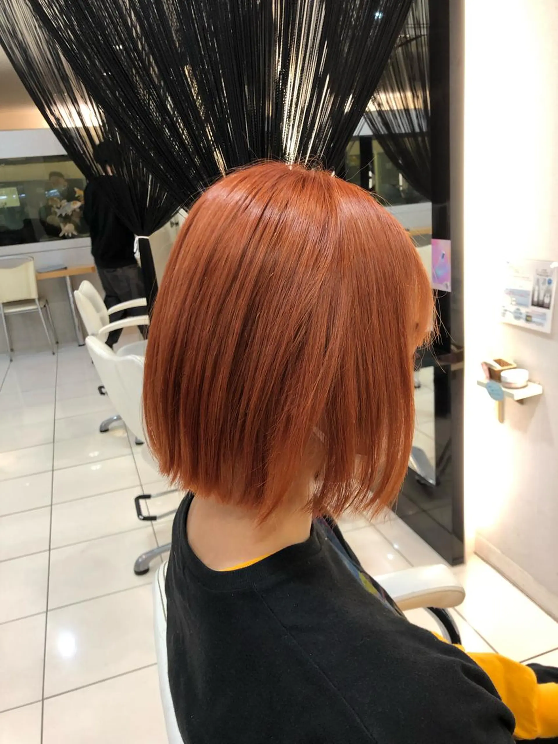 ミディアム カラー オレンジ デザインカラー✨🦄 透明感カラー✨ヒカルのヘアスタイル