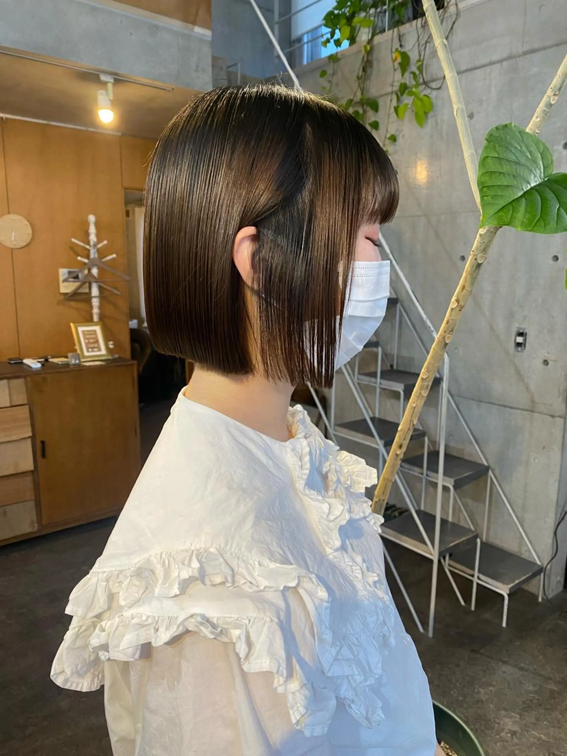 ショート カラー パーマ ヘアアレンジ メンズ キッズ ネイル マツエク・マツパ アイブロウ カット モリモト サナのヘアスタイル
